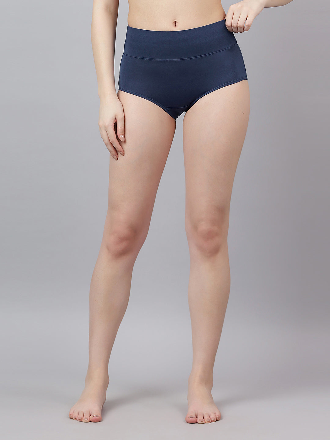 BLIZ Cotton High Waist Tummy Tucker Panty | Full Coverage Control Briefs | Stretchable Hipster Panties for Women