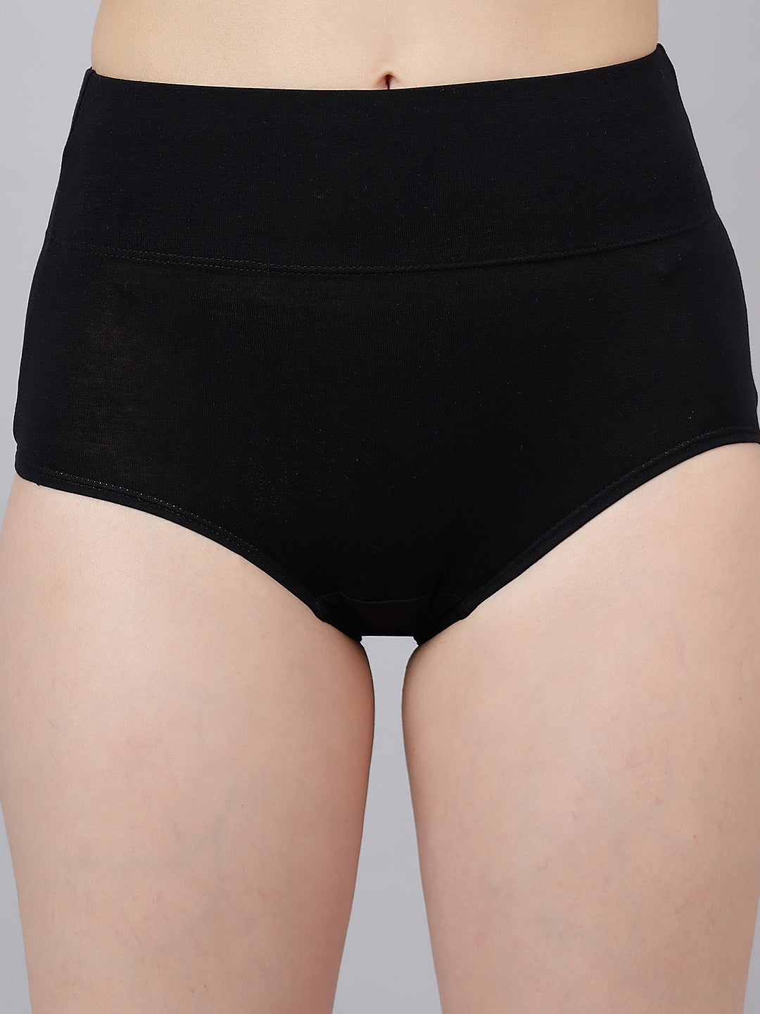 BLIZ Cotton High Waist Tummy Tucker Panty | Full Coverage Control Briefs | Stretchable Hipster Panties for Women