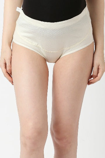 Red Rose Belly Covered Panties | Women's Belly Support Underwear | High Waist Full Coverage Comfy Cotton Pregnancy Panty (Single)