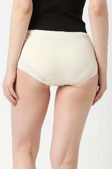 Red Rose Belly Covered Panties | Women's Belly Support Underwear | High Waist Full Coverage Comfy Cotton Pregnancy Panty (Single)