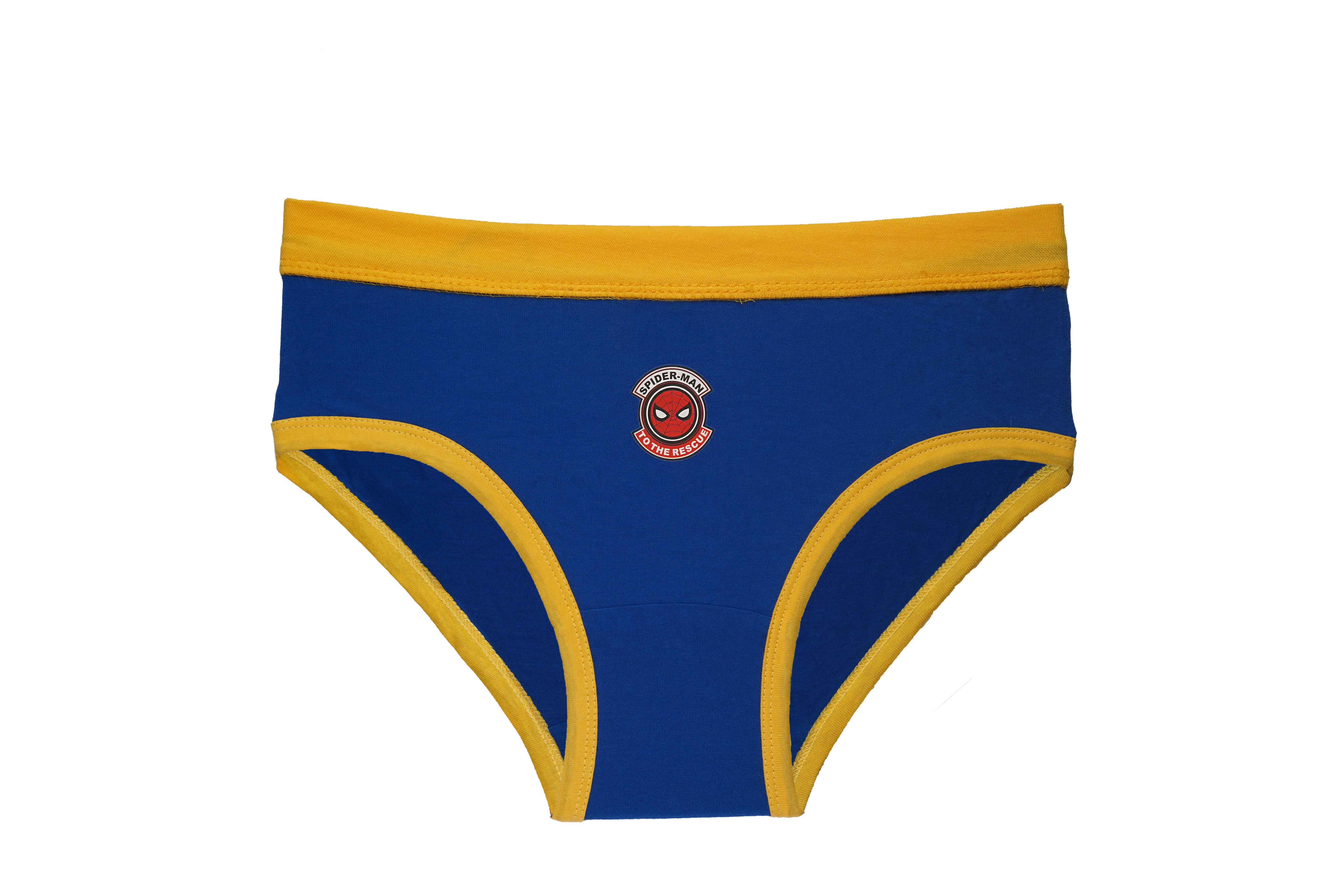 Boys 100% Cotton Briefs – Pack of 6 Superhero-Themed Innerwear | JR-529