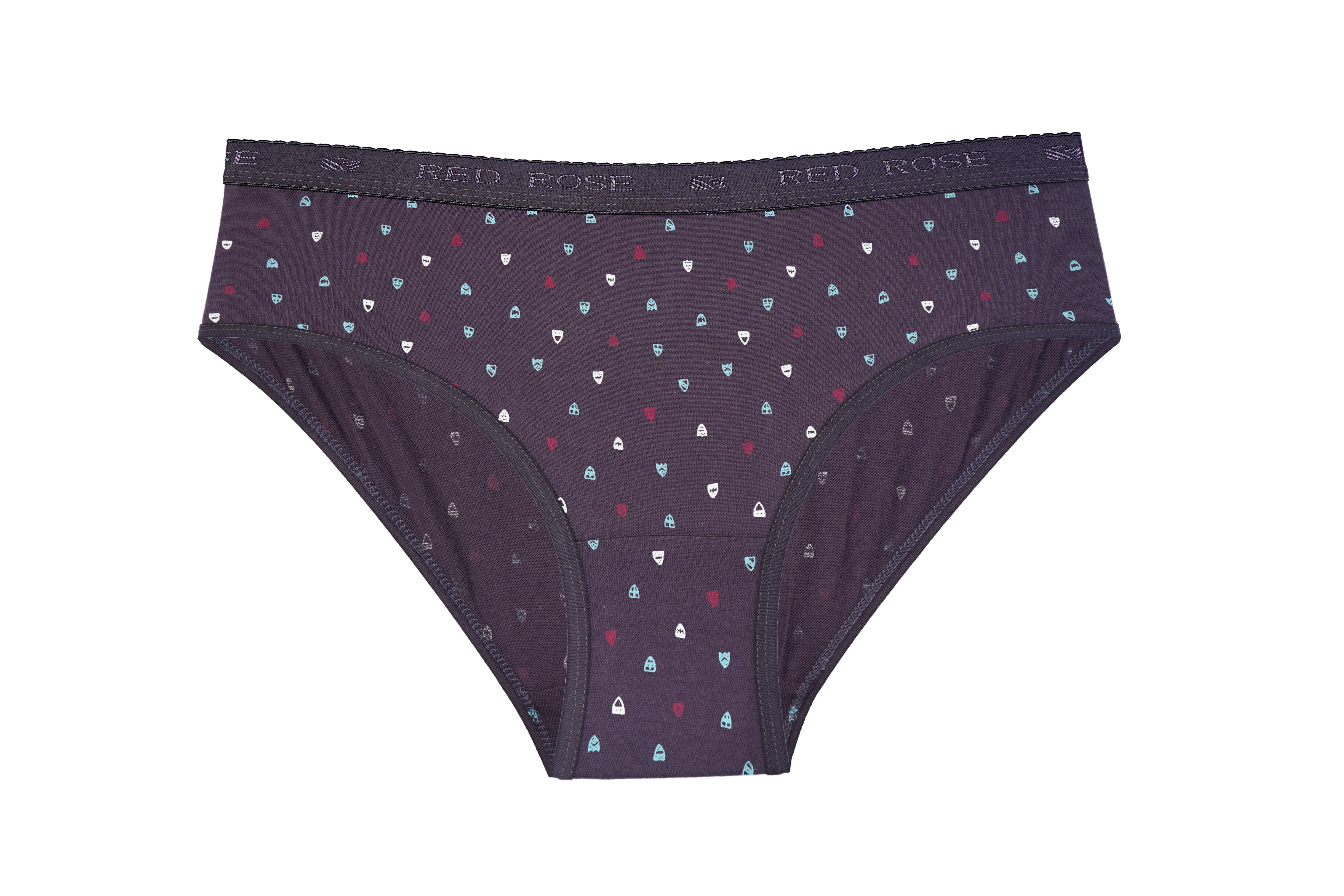 HAVOC Red Rose Women’s Mid-Rise Cotton Hipster Panties – Pack of 3