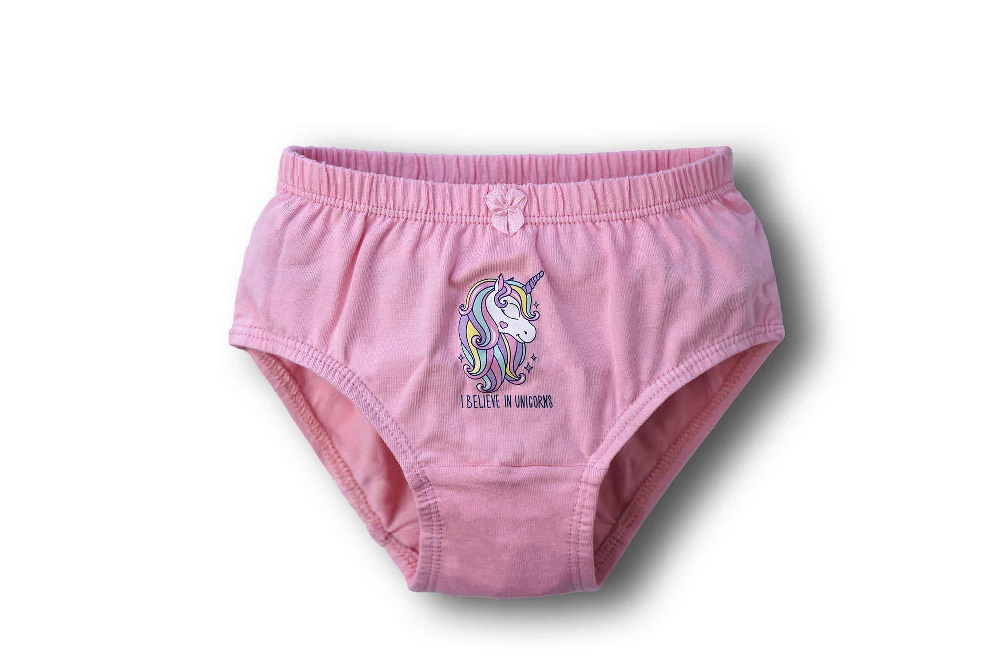 Redrose Girls' Briefs Pack of 3 – Cotton Printed Underwear with Unicorn & Fun Designs | BABY-72