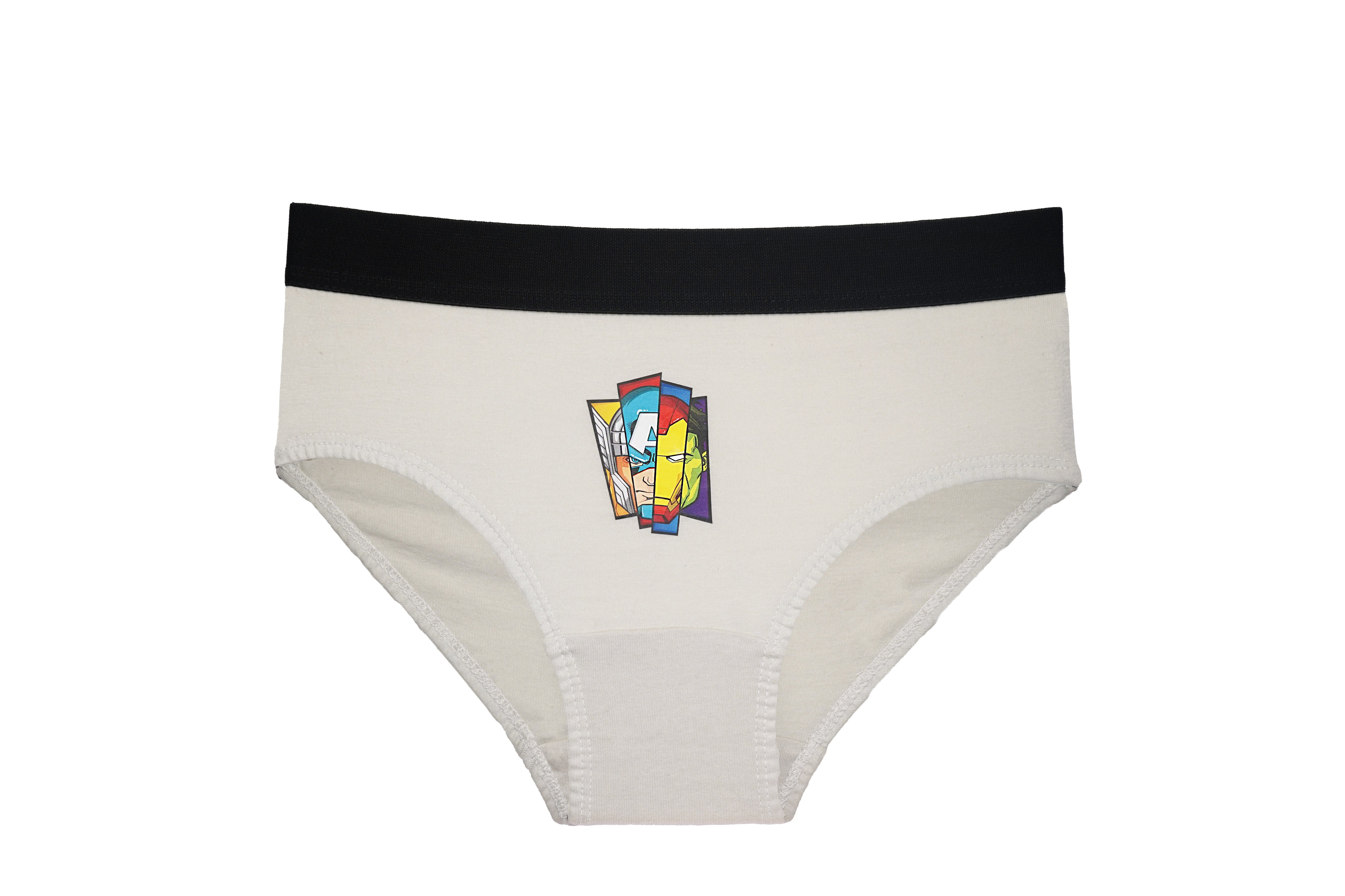 Boys’ Marvel Avengers Briefs – 6-Pack 100% Cotton Underwear | JR-509