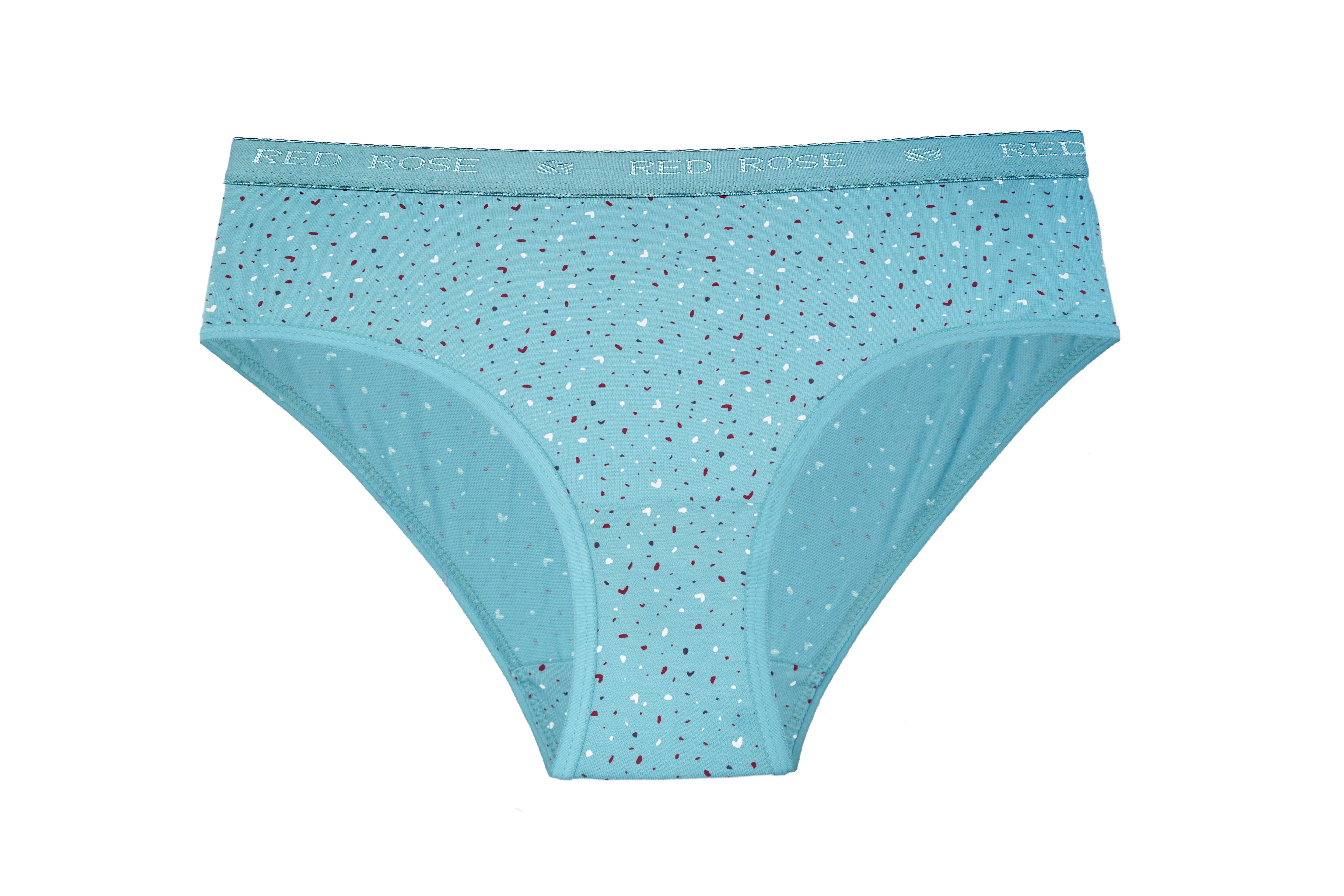 HAVOC Red Rose Women’s Mid-Rise Cotton Hipster Panties – Pack of 3