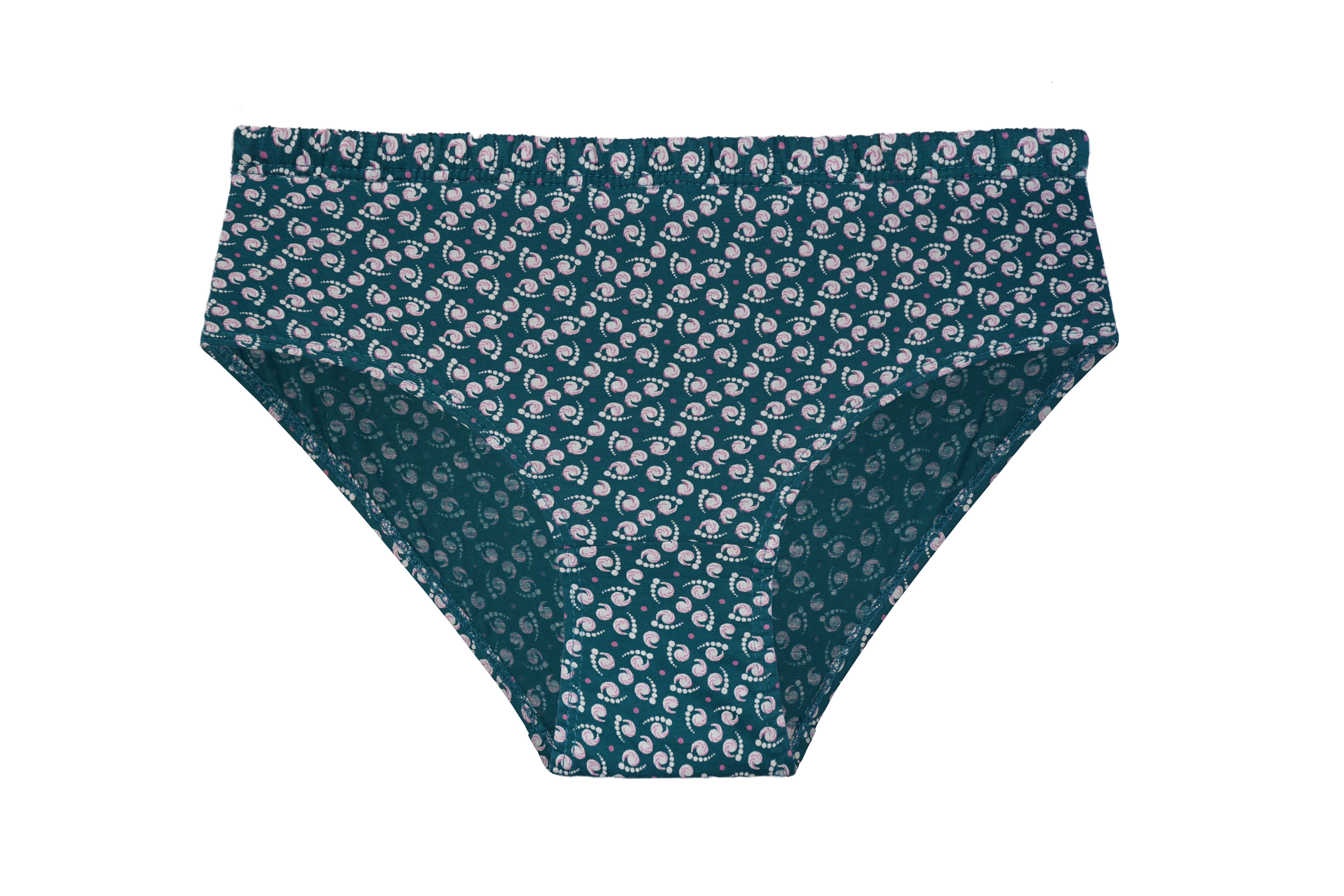 HIYA Red Rose Women’s Mid-Rise Cotton Hipster Full Coverage Panties – Pack of 3