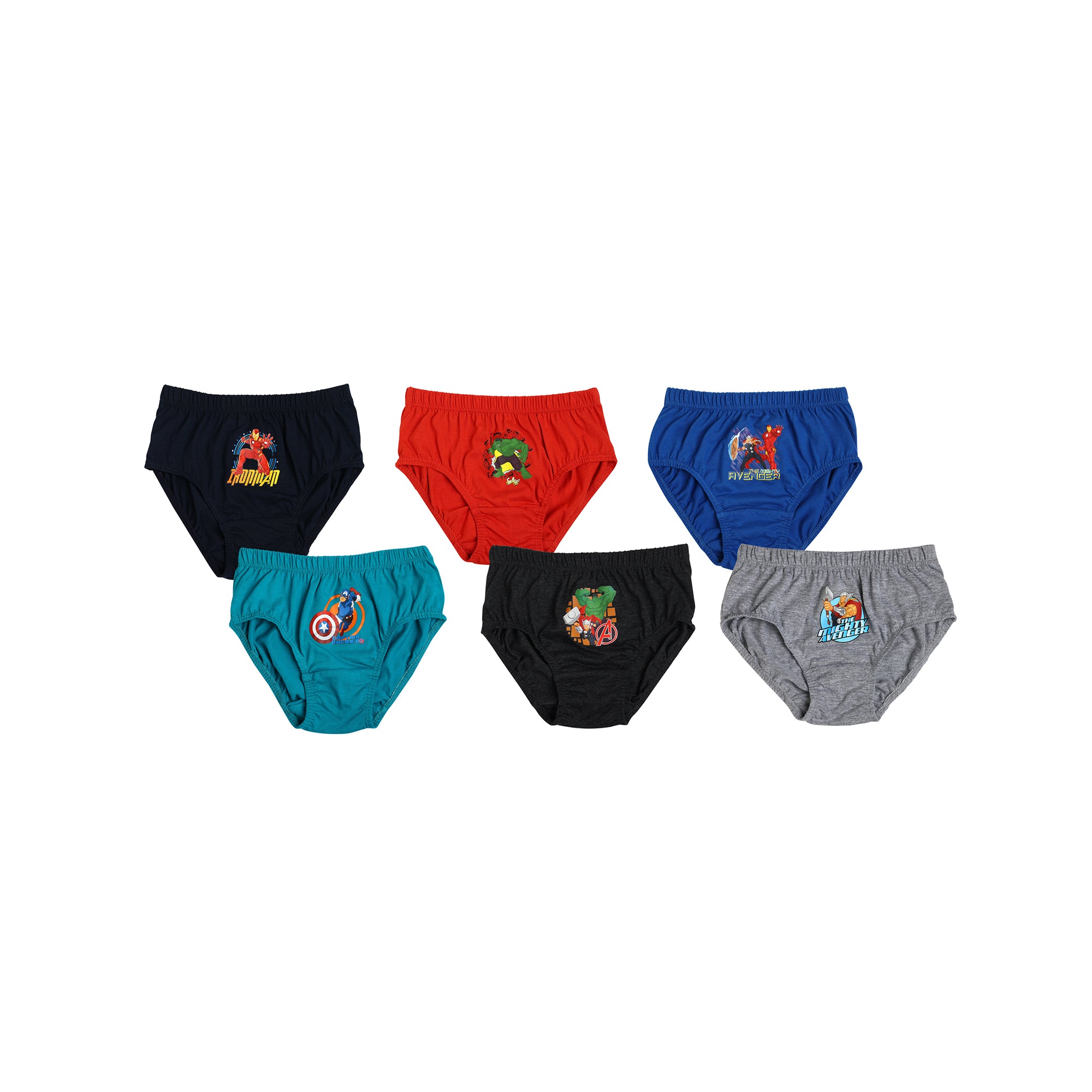 RedRose Boys Marvel Avengers Briefs – Cotton Innerwear (Pack of 6) | BABY-601