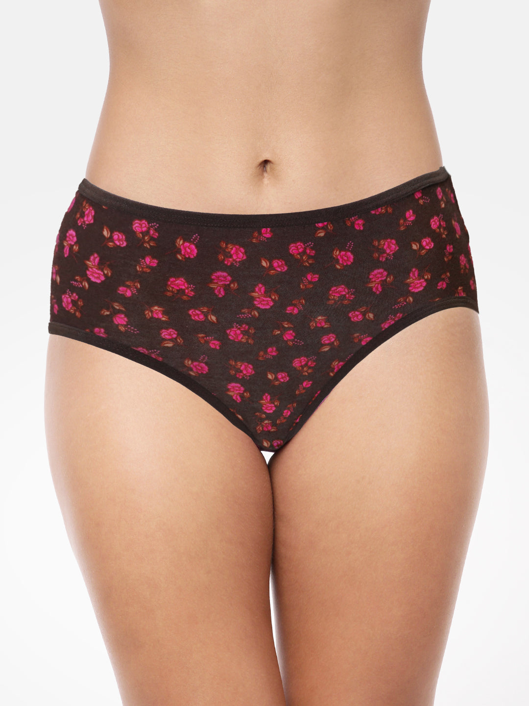 Red Rose INTIMA Cotton Medium Rise, Full Coverage Hipster Panties - Multicolor Pack of 3