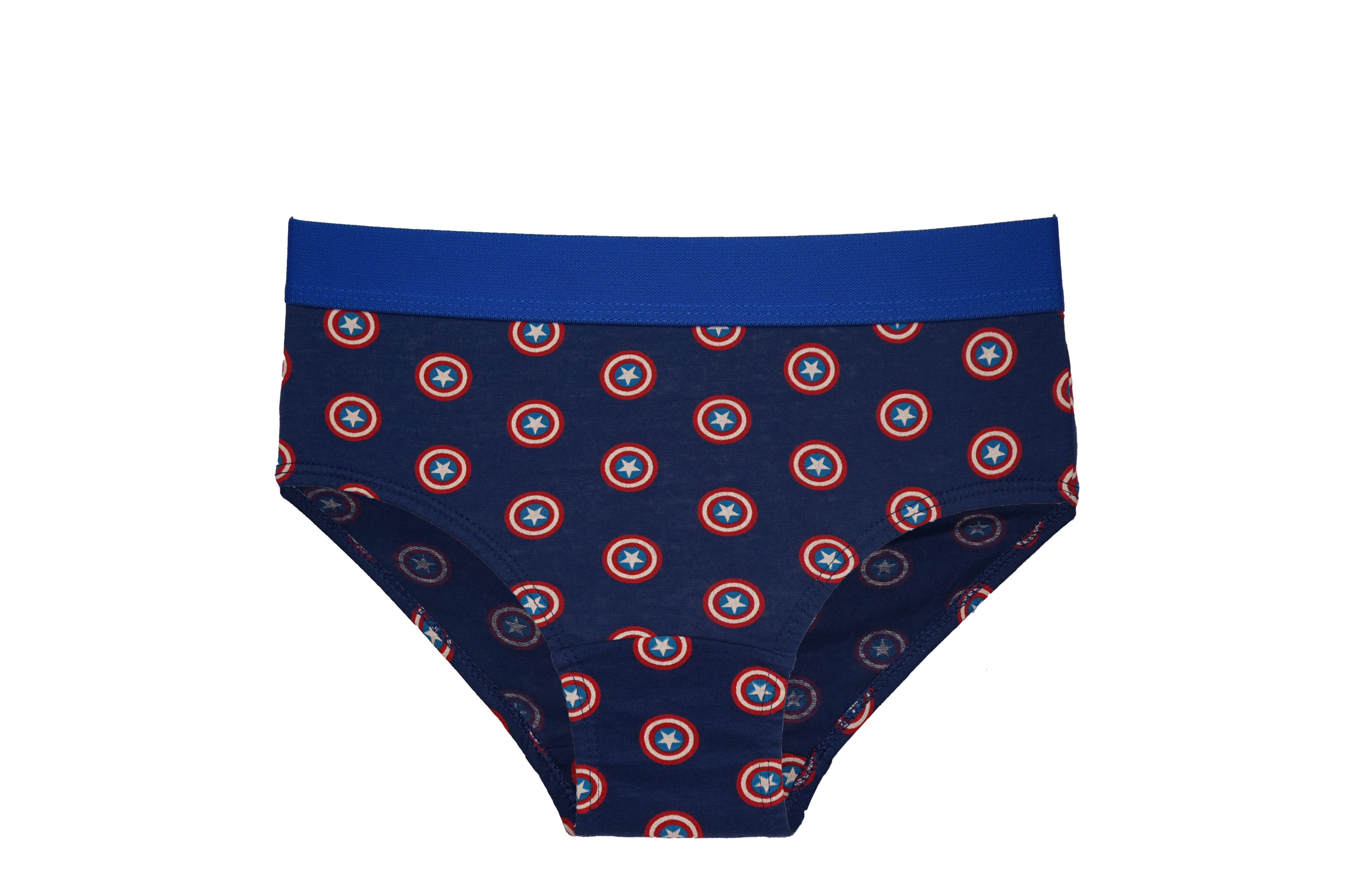 Boys’ Marvel Avengers Briefs – 6-Pack 100% Cotton Underwear | JR-509