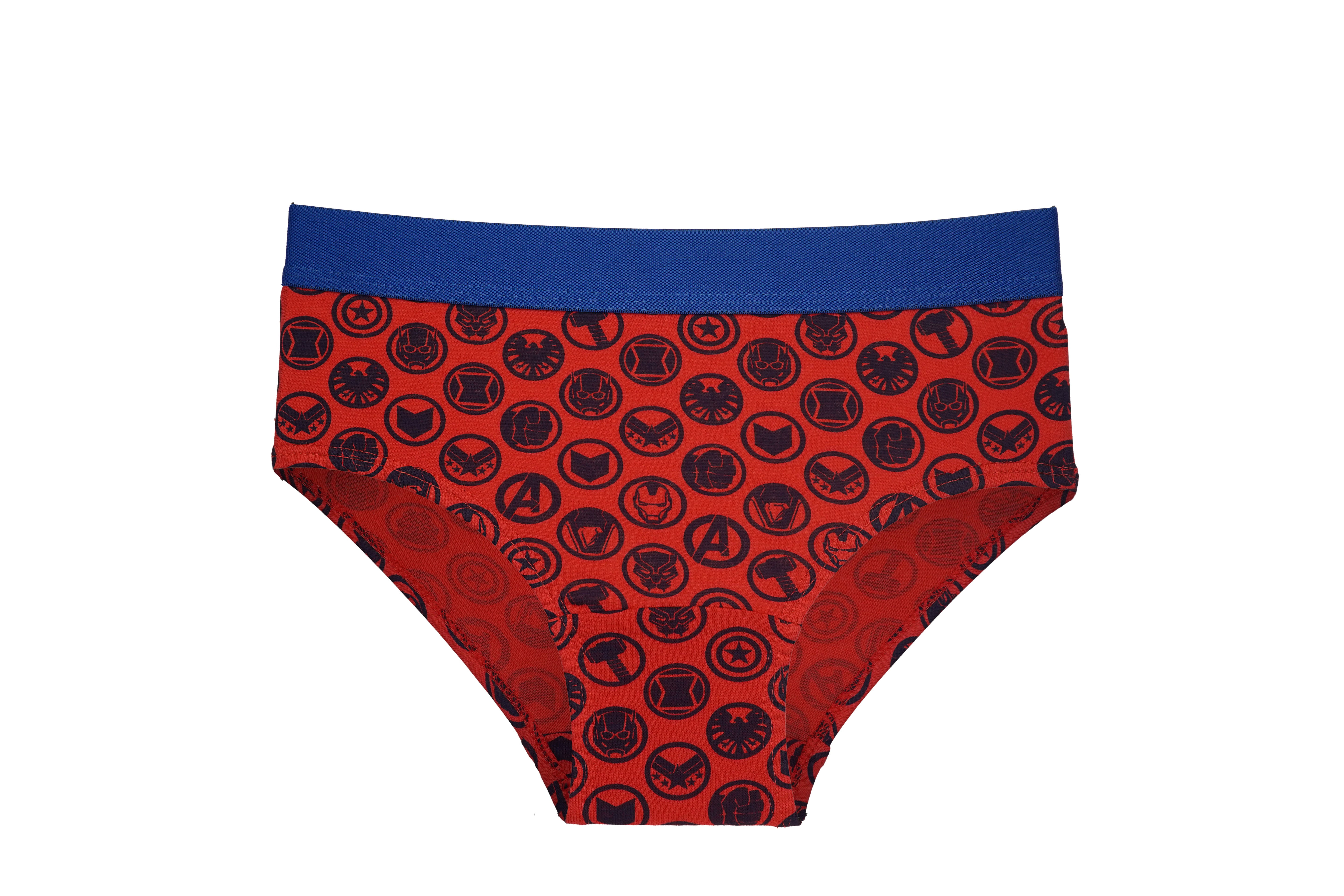 Boys’ Marvel Avengers Briefs – 6-Pack 100% Cotton Underwear | JR-509