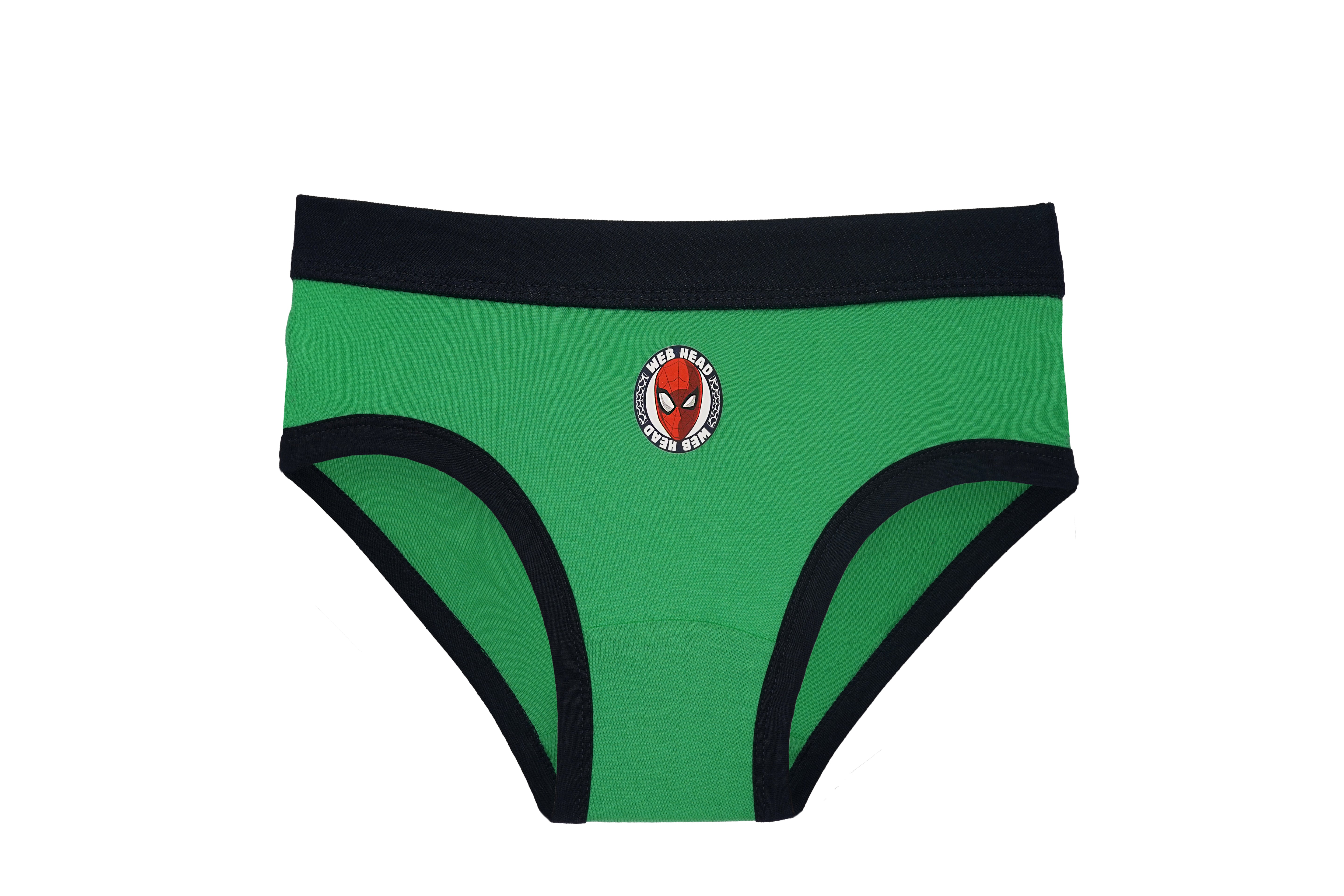 Boys 100% Cotton Briefs – Pack of 6 Superhero-Themed Innerwear | JR-529