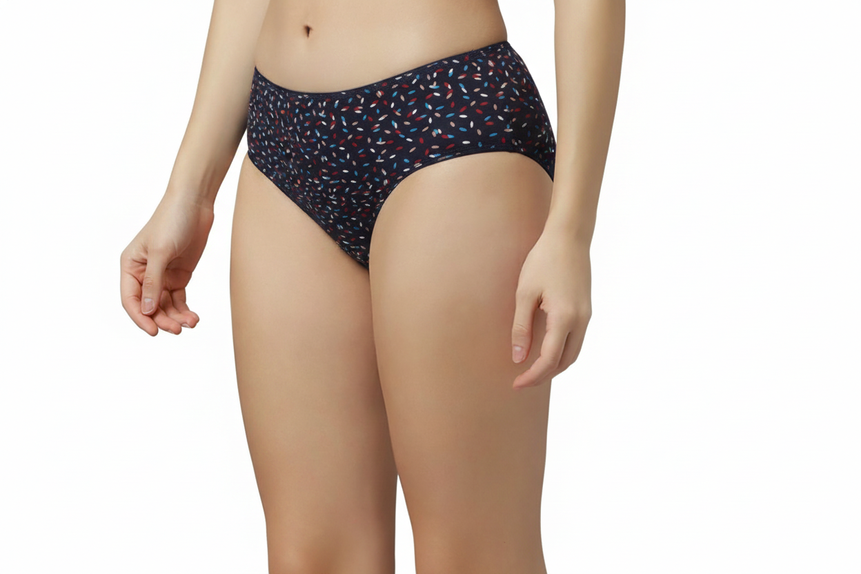 AURORA – Full Coverage Mid-Rise Hipster Panties – Pack of 3 (Multicolor)