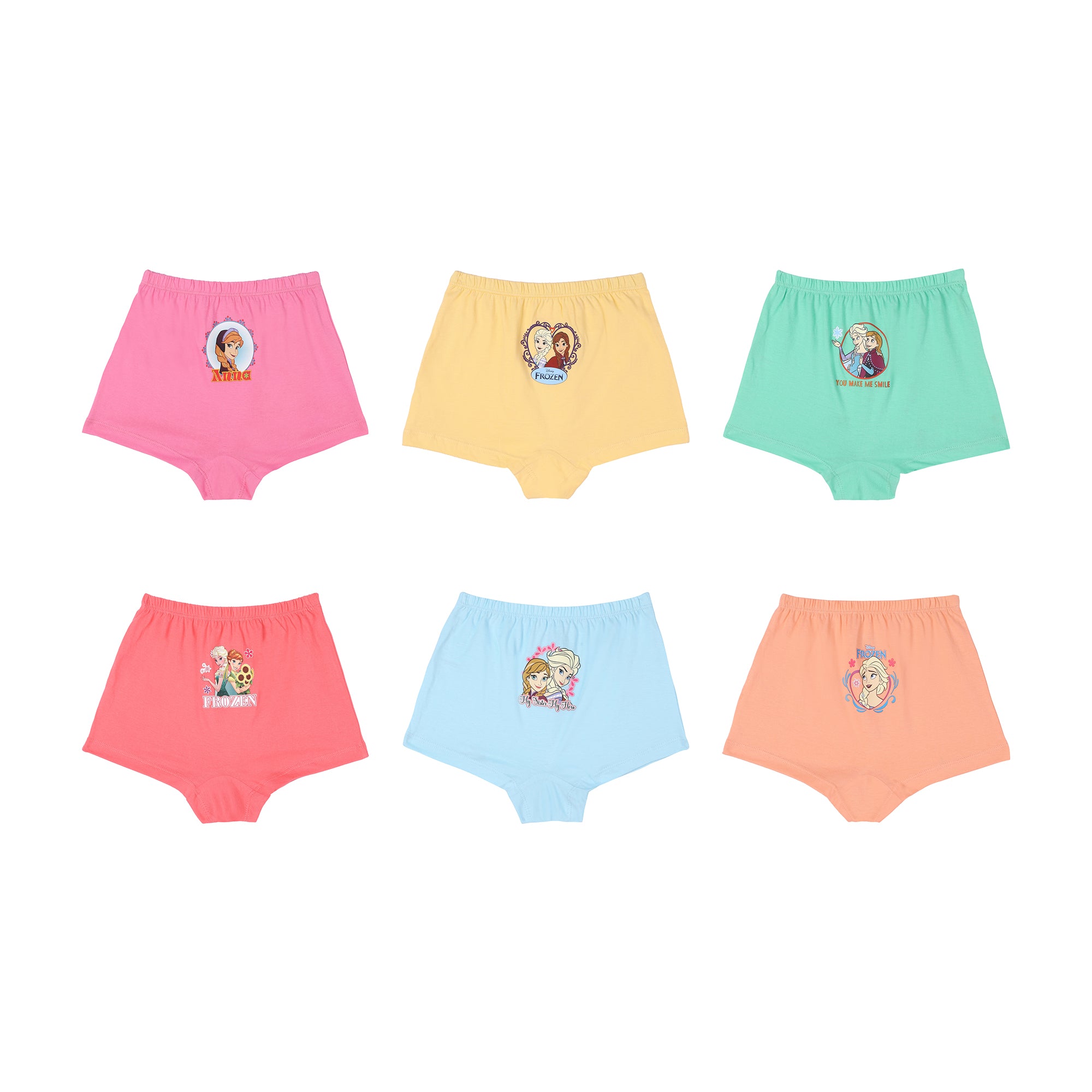 RedRose Baby Girls Cotton Shorts – Frozen Themed Printed Innerwear | BABY 166
