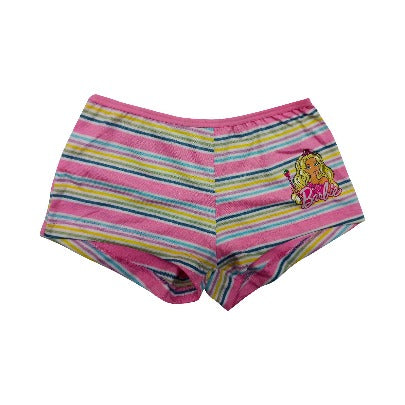 Red Rose Girls' Cotton Briefs Pack of 6 – Barbie Printed Striped Innerwear | BABY-134