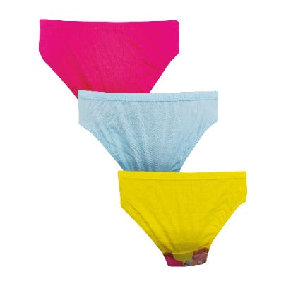Red Rose Girls' Barbie Print Briefs – Pack of 3 – Soft Cotton Elasten Innerwear | BABY-139