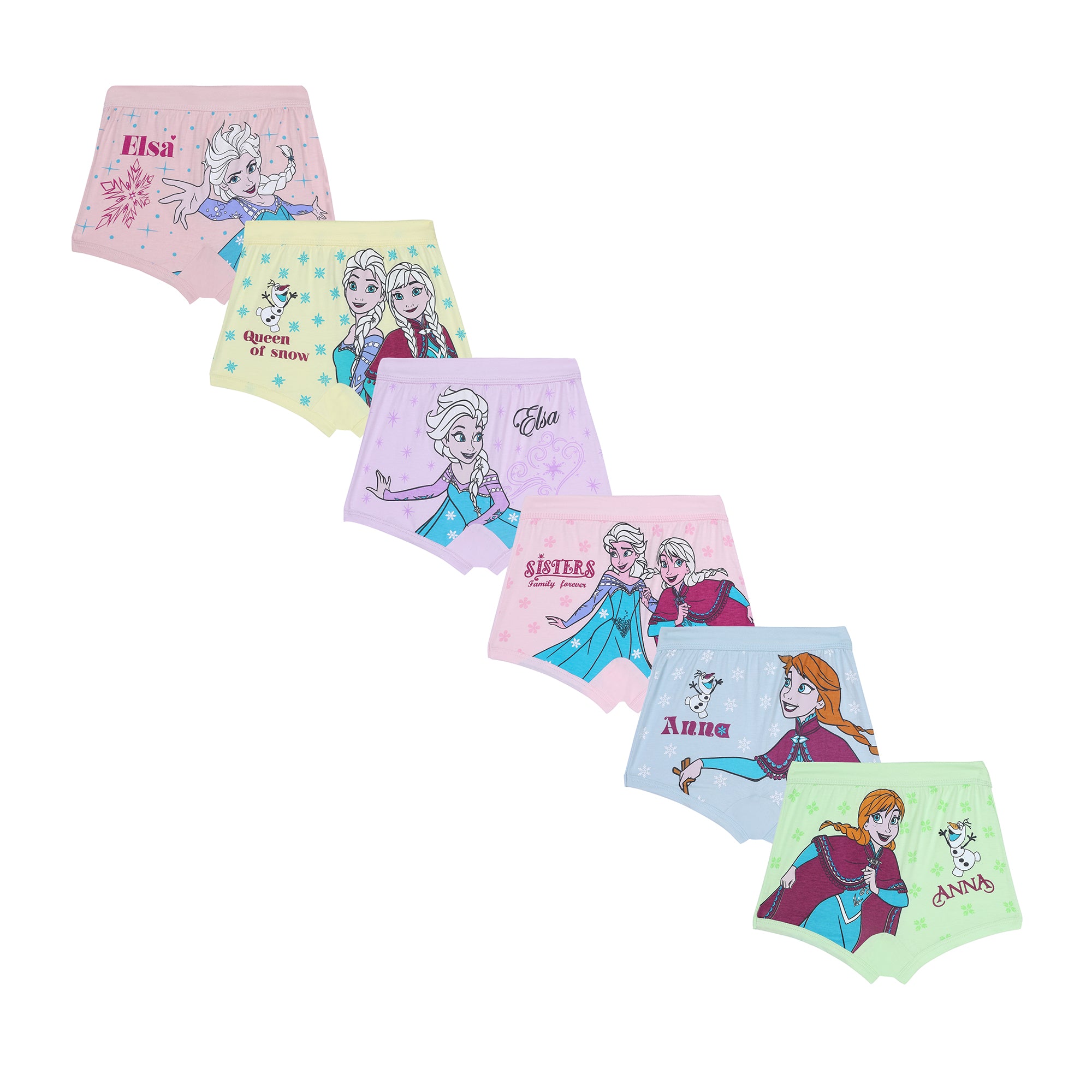 RedRose Cotton Shorts for Baby Girls – Elsa & Anna Themed Cartoon Print | BABY 168
