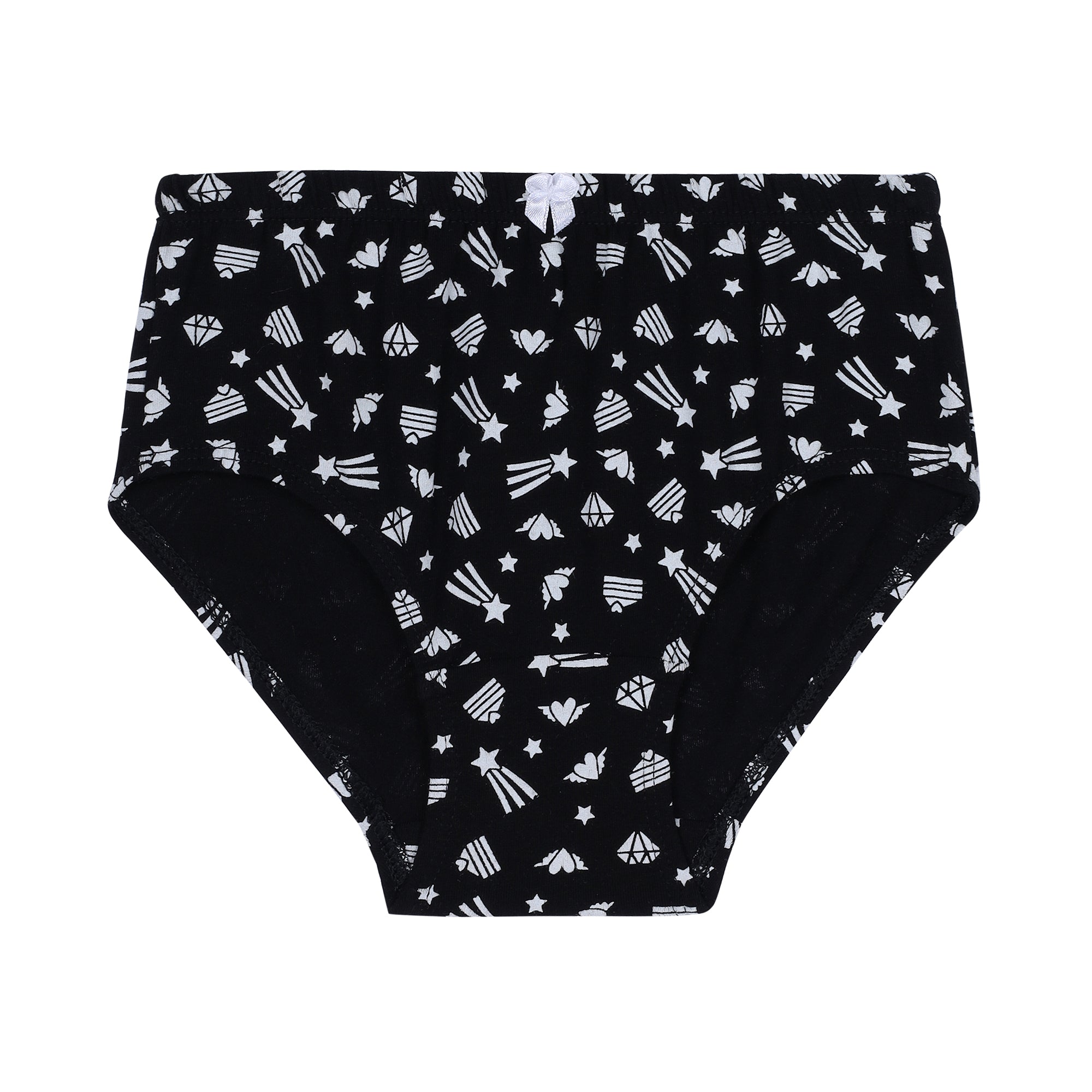 Redrose Girls' Briefs Pack of 6 – Cotton Printed Underwear with Unicorn & Fun Designs | BABY-72