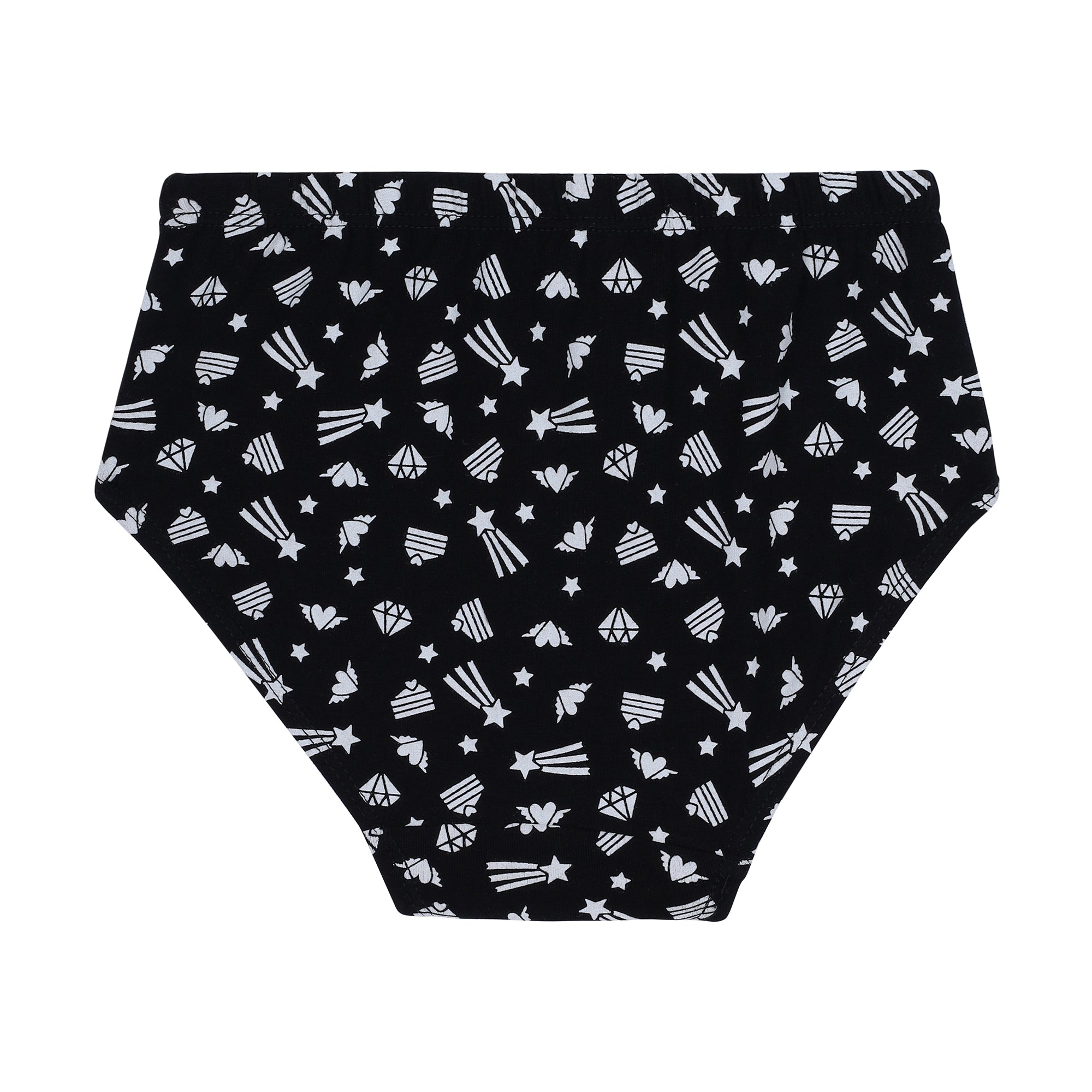 Redrose Girls' Briefs Pack of 6 – Cotton Printed Underwear with Unicorn & Fun Designs | BABY-72