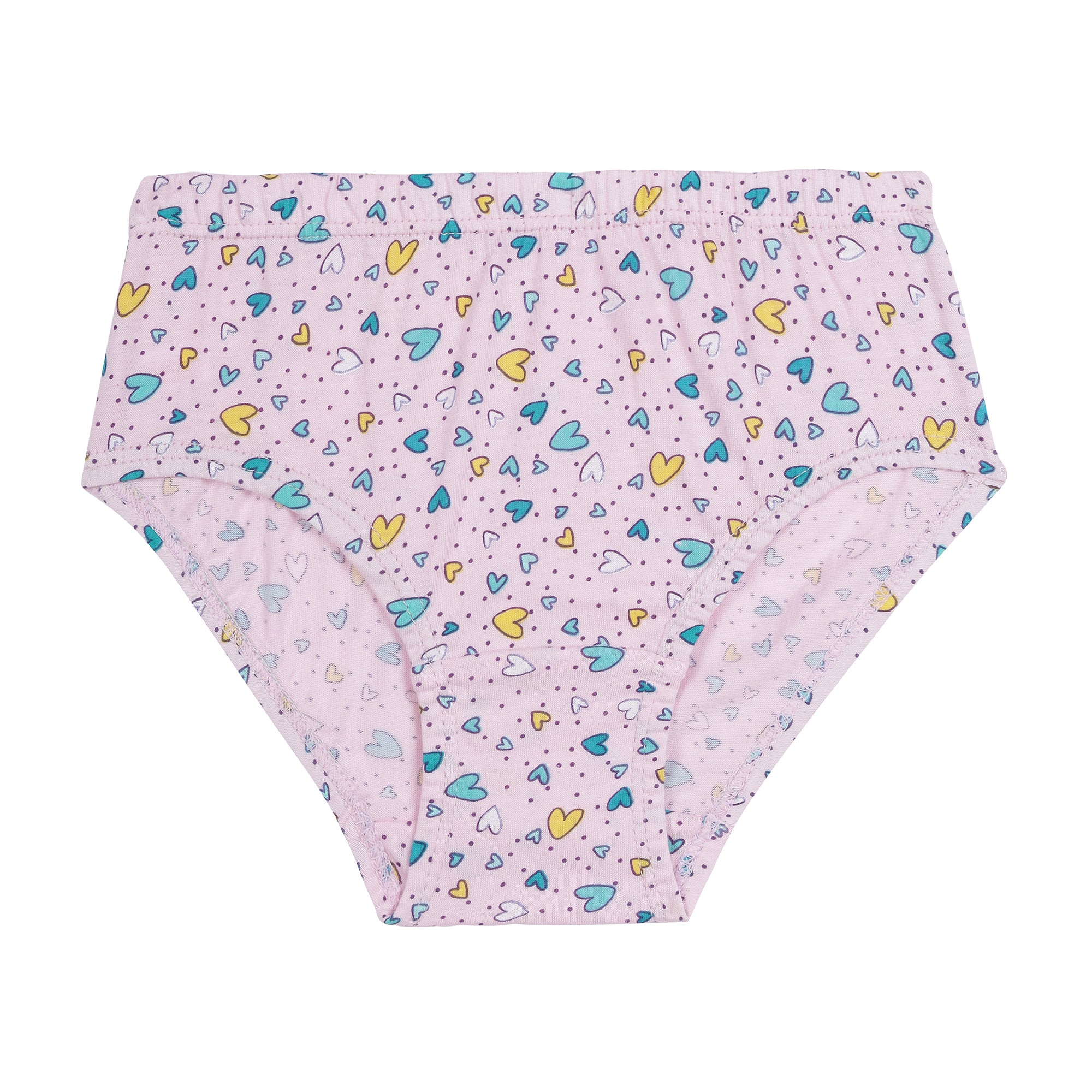 Redrose Girls' All-Over Print Cotton Panties – Pack of 6 | Soft & Breathable Innerwear for Kids | BABY-36