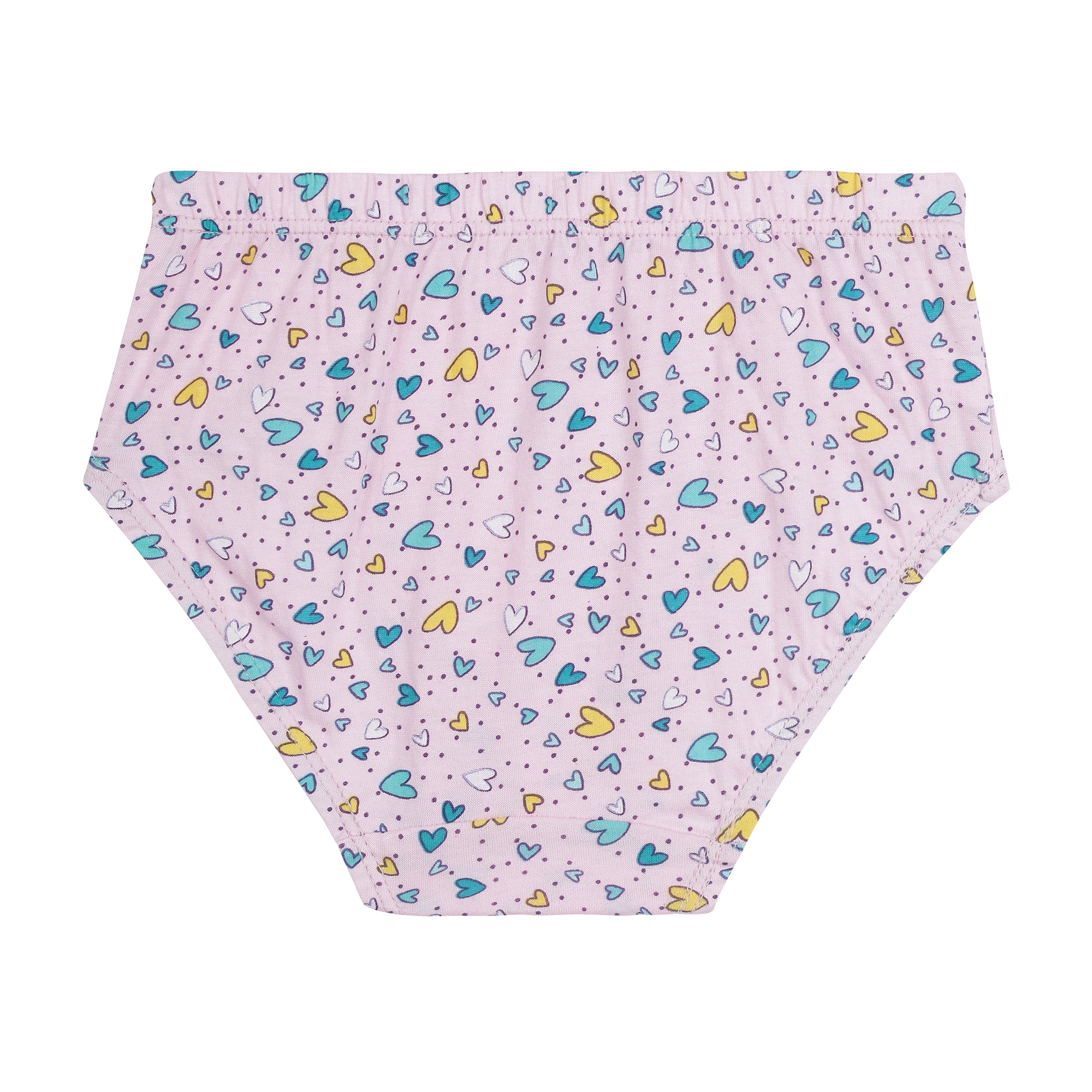 Redrose Girls' All-Over Print Cotton Panties – Pack of 6 | Soft & Breathable Innerwear for Kids | BABY-36