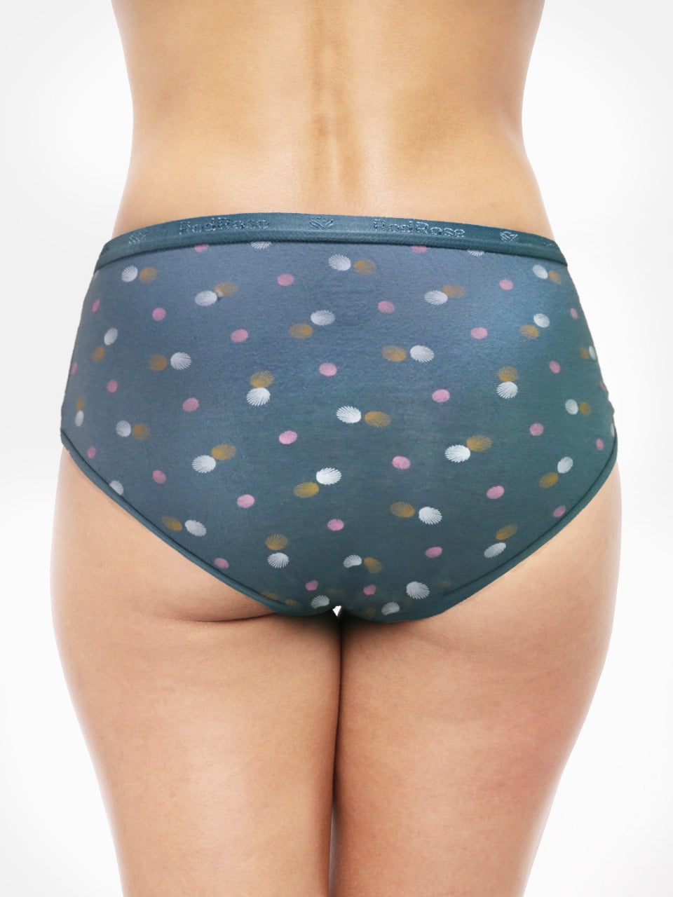 Red Rose Hannah Cotton High Rise Full Coverage Hipster Panty - Pack of 3