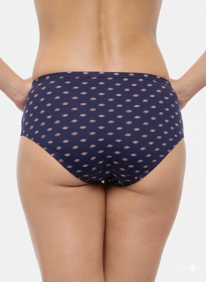 BINITA– Full Coverage Hipster Panties – Pack of 3 (Multicolor)