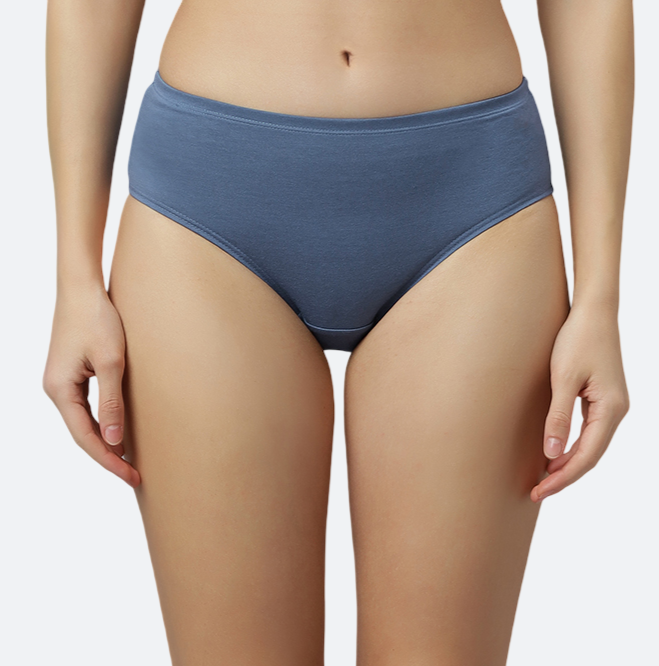 Women’s Hipster Panties – Soft Breathable Cotton Spandex Fabric – Regular Brief Underwear – Comfort Fit – Assorted Colors – Pack of 5 - COMBO-43