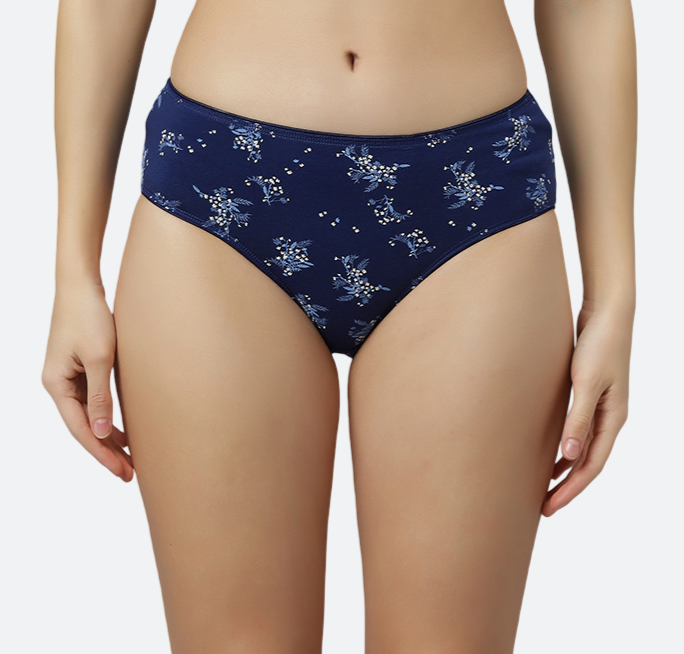 Women’s Hipster Panties – Soft Breathable Cotton Spandex Fabric – Regular Brief Underwear – Comfort Fit – Assorted Colors – Pack of 5 - COMBO-45