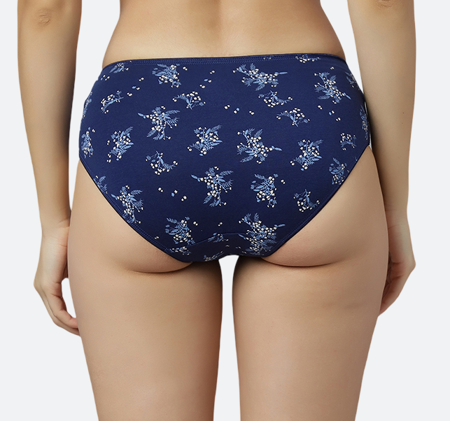 Women’s Hipster Panties – Soft Breathable Cotton Spandex Fabric – Regular Brief Underwear – Comfort Fit – Assorted Colors – Pack of 5 - COMBO-45