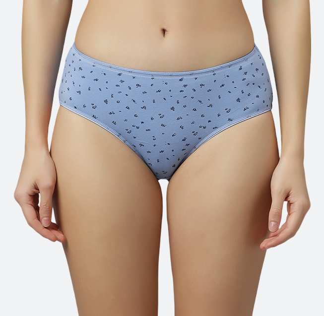 Women’s Hipster Panties – Soft Breathable Cotton Spandex Fabric – Regular Brief Underwear – Comfort Fit – Assorted Colors – Pack of 5 - COMBO-45