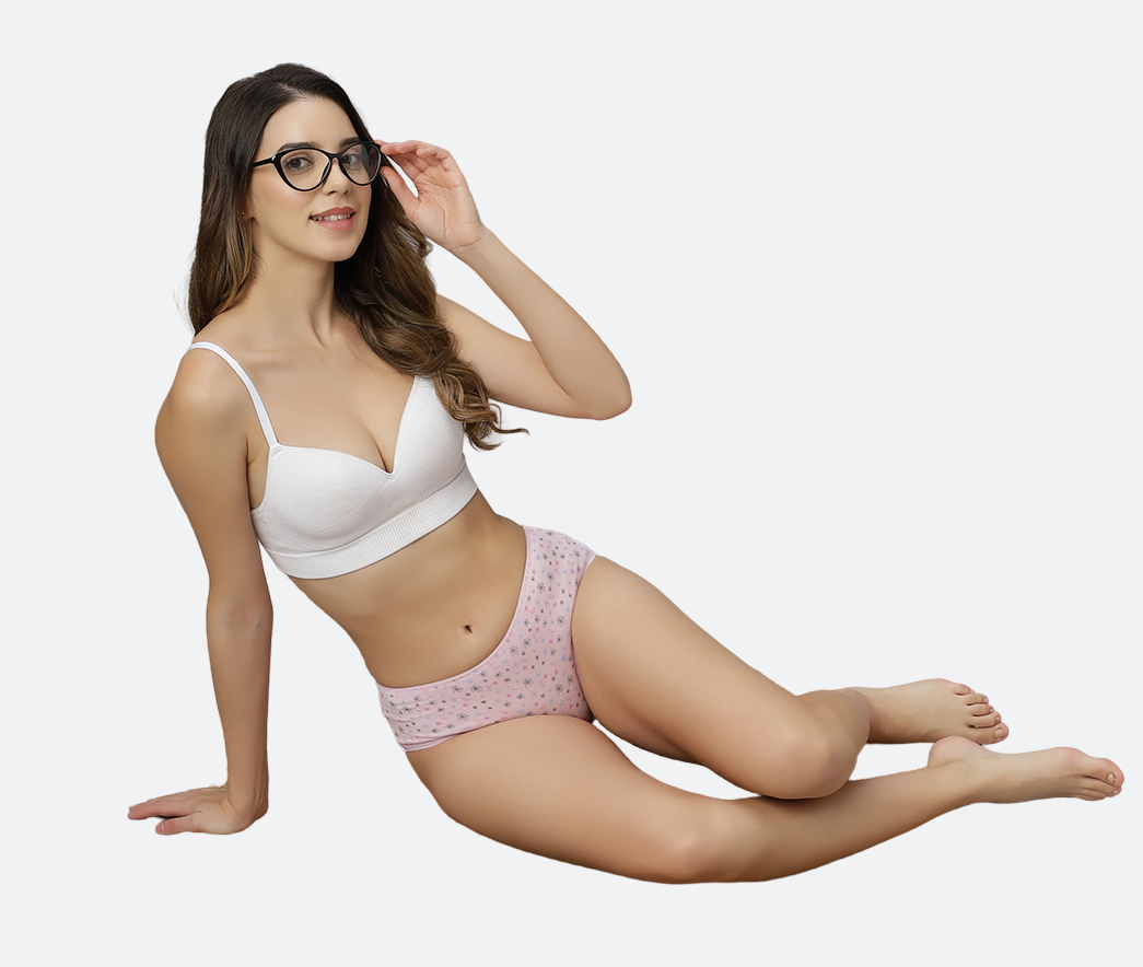 Women’s Hipster Panties – Soft Breathable Cotton Spandex Fabric – Regular Brief Underwear – Comfort Fit – Assorted Colors – Pack of 5 - COMBO-46