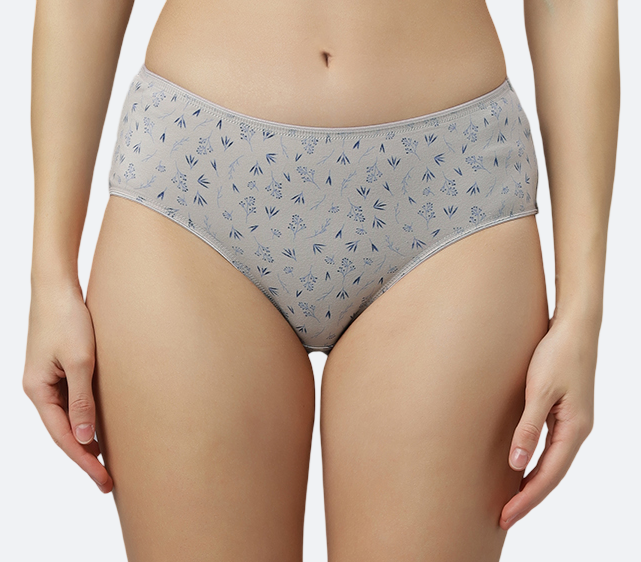 Women’s Hipster Panties – Soft Breathable Cotton Spandex Fabric – Regular Brief Underwear – Comfort Fit – Assorted Colors – Pack of 5 - COMBO-46