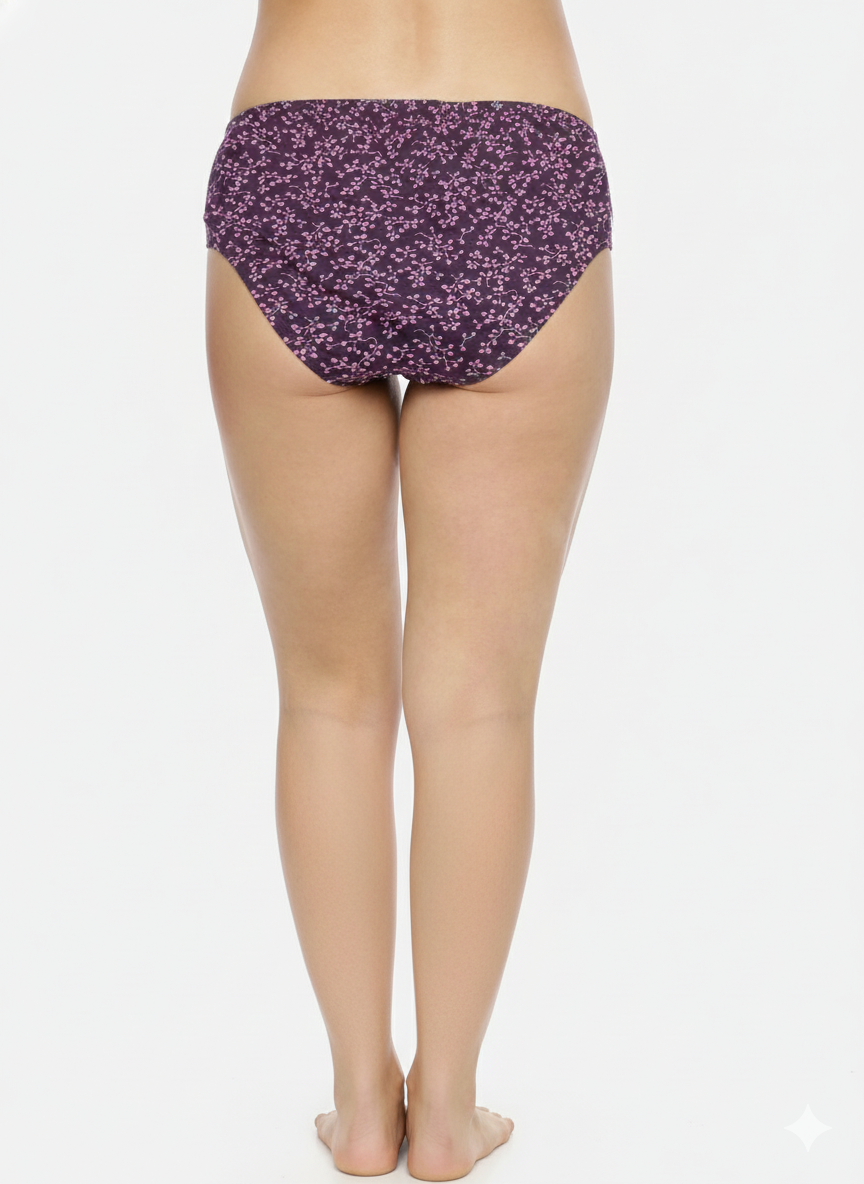 MISHKA – Full Coverage Mid-Rise Hipster Panties – Pack of 3 (Multicolor)