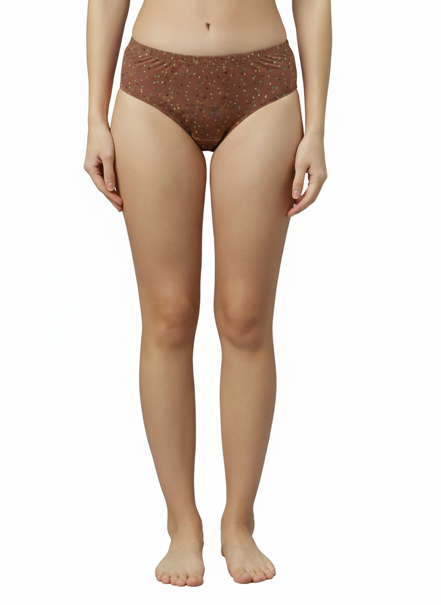 REBA – Full Coverage Mid-Rise Hipster Panties – Pack of 3 (Multicolor)