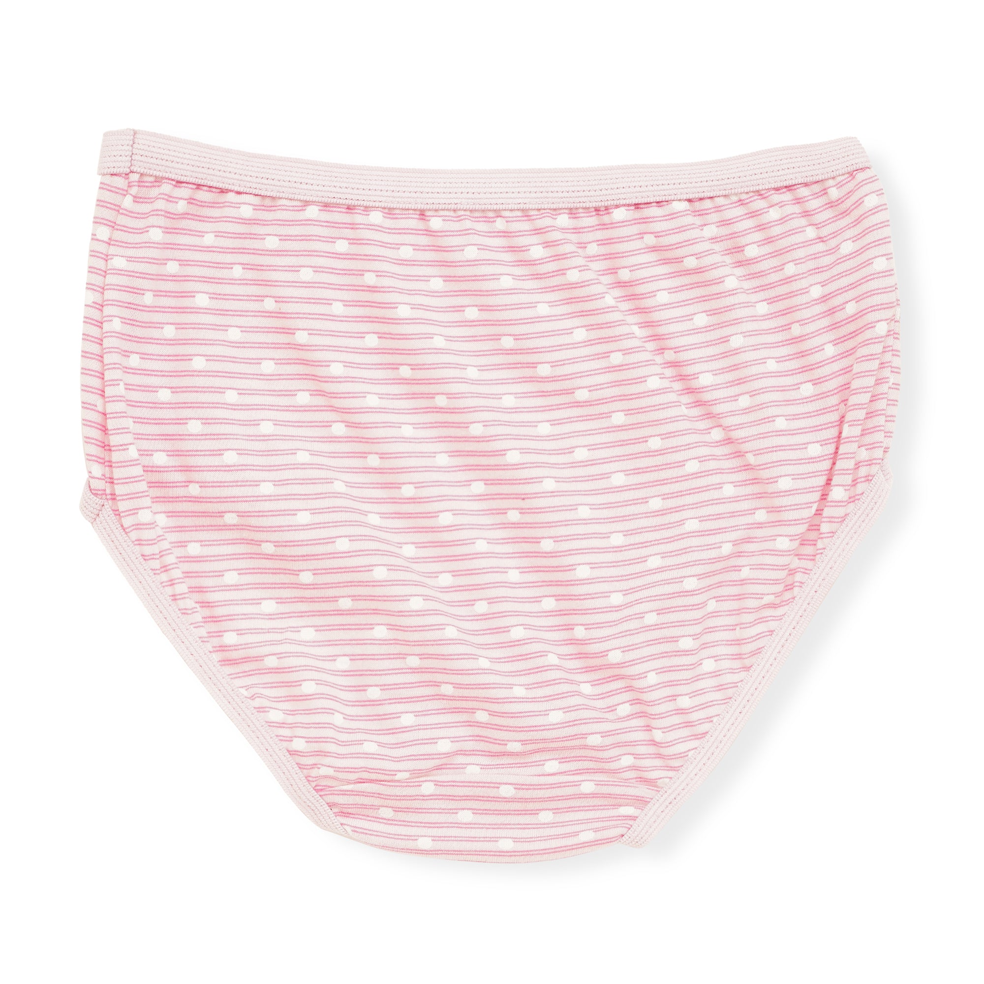 Redrose Girls' Striped Cotton Panties – Pack of 6 | Soft & Breathable Daily Innerwear | BABY-18