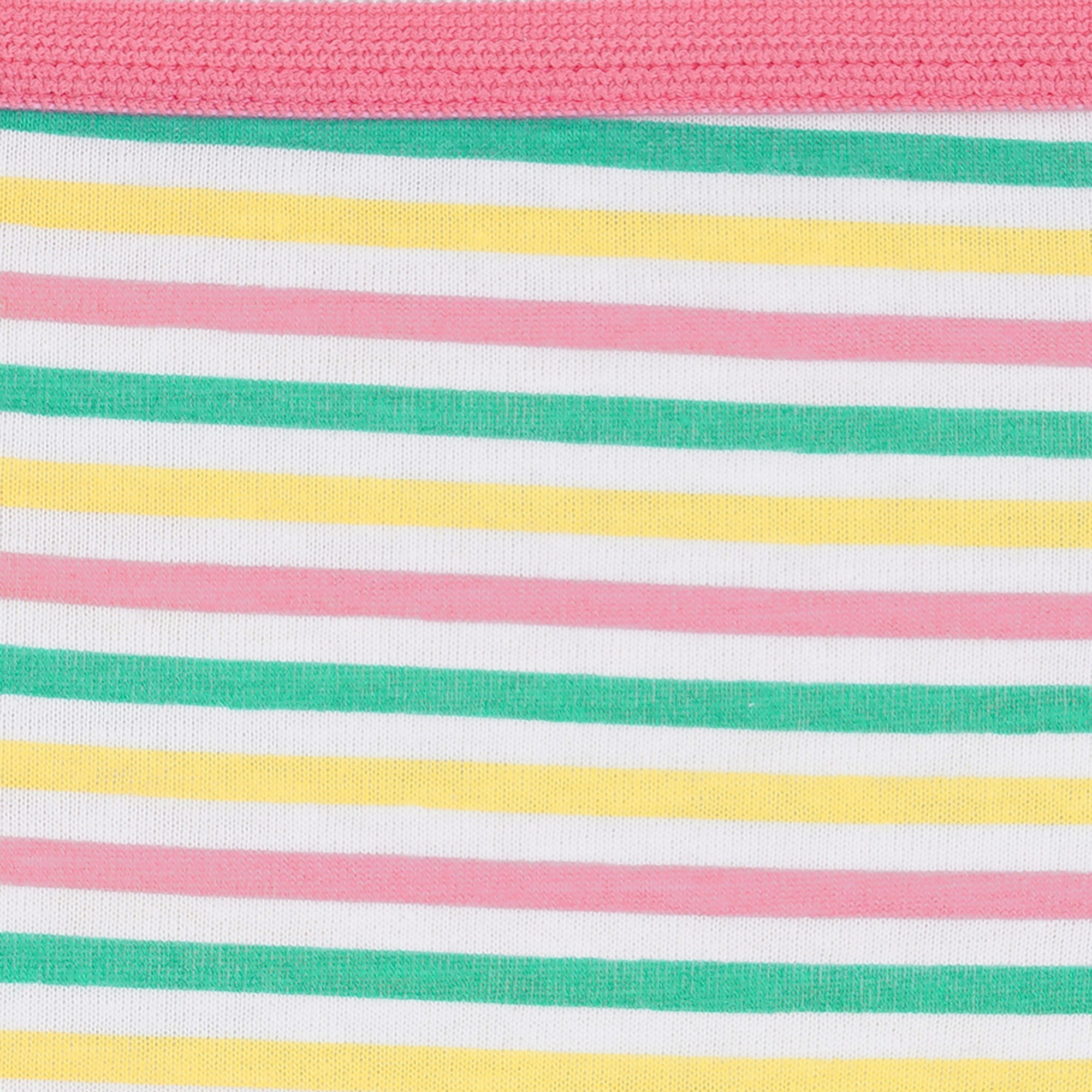 Redrose Girls' Printed & Striped Cotton Panties – Pack of 6 | Colorful Comfort Briefs for Kids | BABY-56