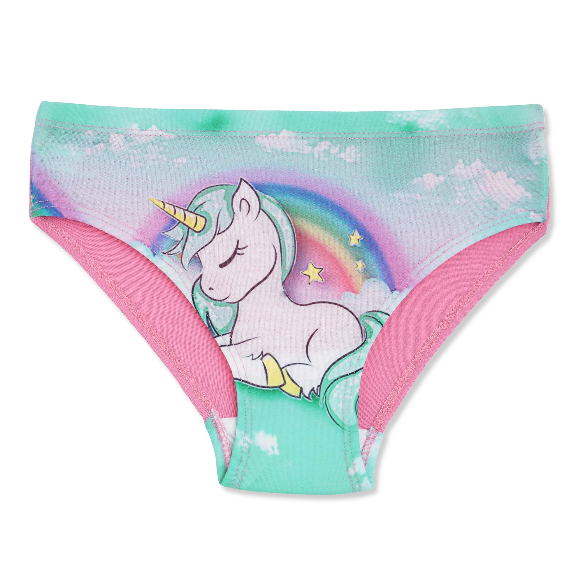 Girls’ Digital Print Unicorn Panty – Premium PC Lycra, Soft & Stretchable Underwear | BABY 151