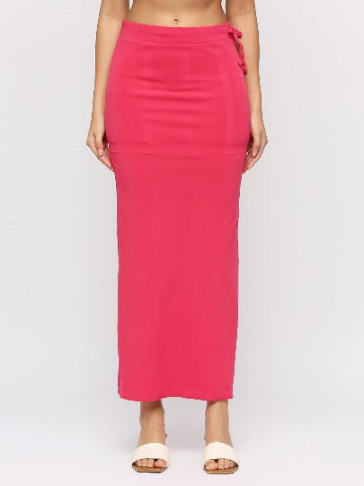 Red Rose MicroFiber Solid Saree Skirt/Saree Shaper/Saree Shapewear for Women