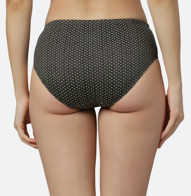 Women’s Hipster Panties – Cotton Blend Soft Breathable Fabric – Regular Brief Underwear – Comfort Fit – Assorted Colors – Pack of 3 - SAKSHI