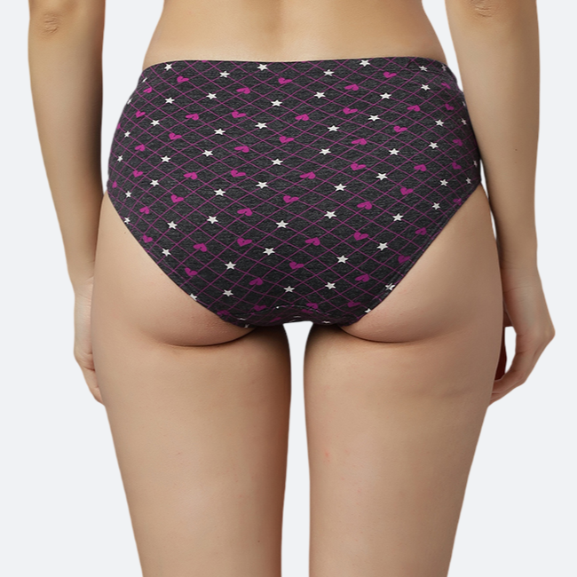 Women’s Hipster Panties – Ultrasoft breathable Polyester elastane fabric – Regular Brief Underwear – Comfort Fit – Assorted Colors – Pack of 3 - SARAH