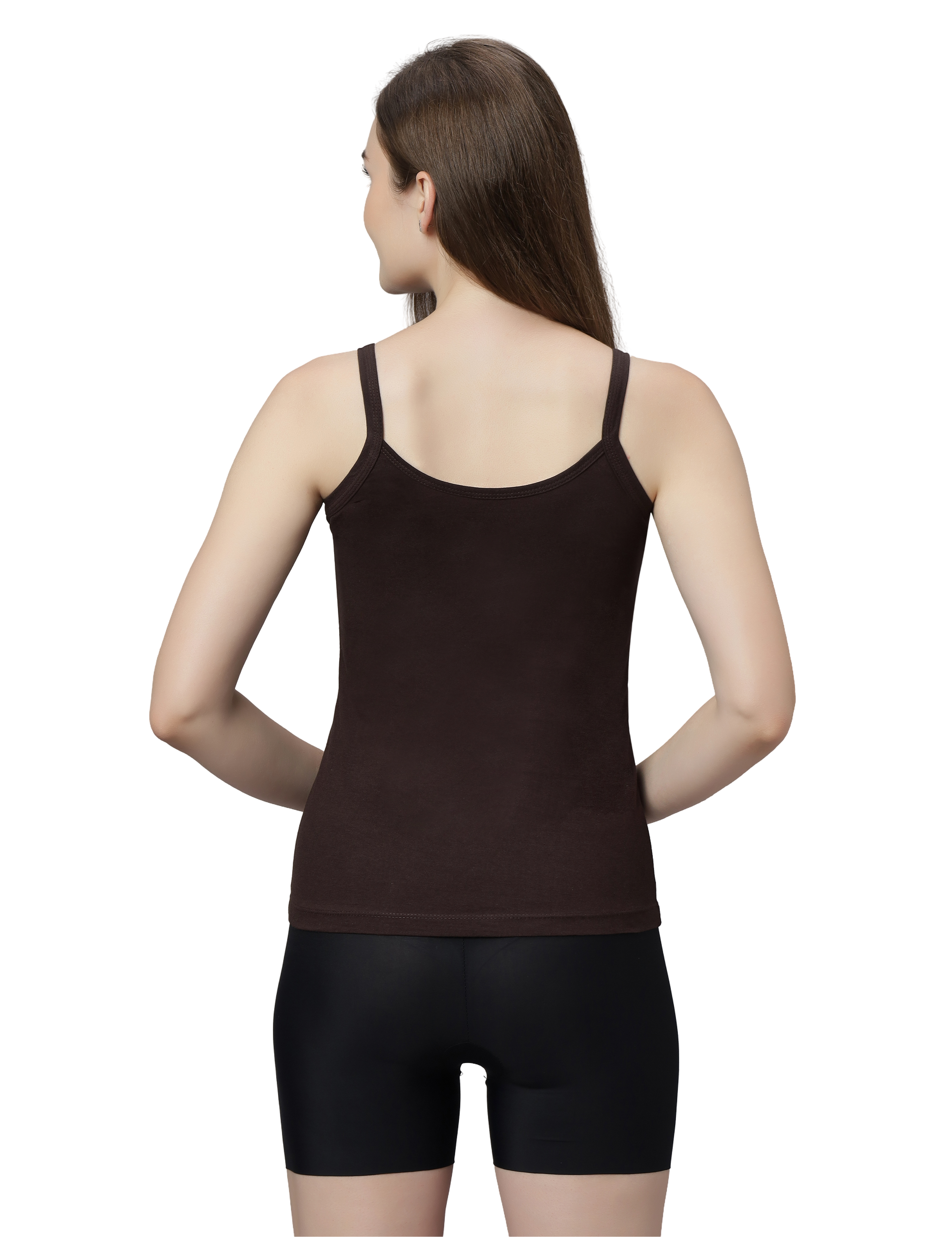 Women's Cotton Spaghetti Strap Camisole – Soft Innerwear & Layering | Slim Fit Comfortable Sleeveless Undershirt | SWISS BEAUTY
