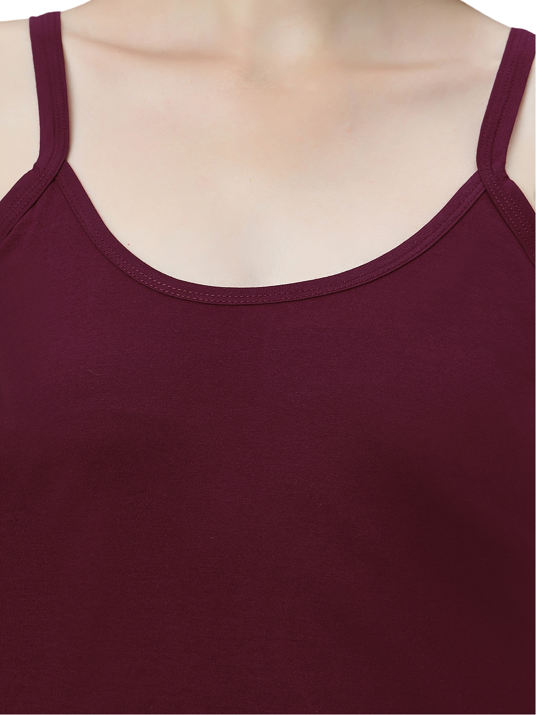 Women's Cotton Spaghetti Strap Camisole – Soft Innerwear & Layering | Slim Fit Comfortable Sleeveless Undershirt | SWISS BEAUTY