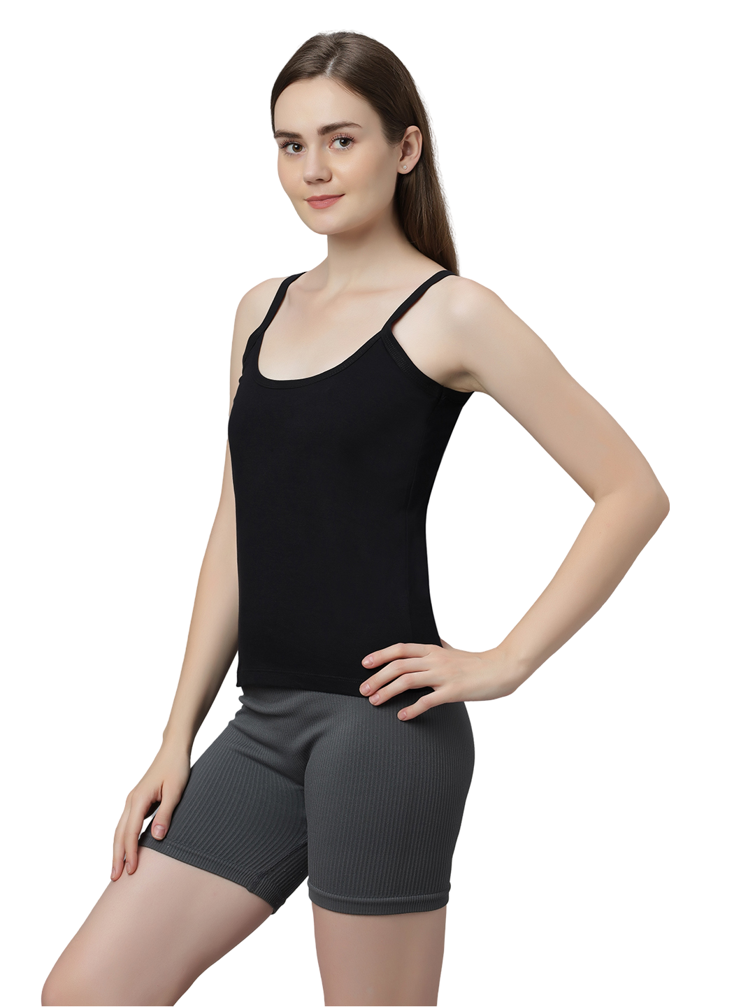 Women's Cotton Spaghetti Strap Camisole – Soft Innerwear & Layering | Slim Fit Comfortable Sleeveless Undershirt | SWISS BEAUTY