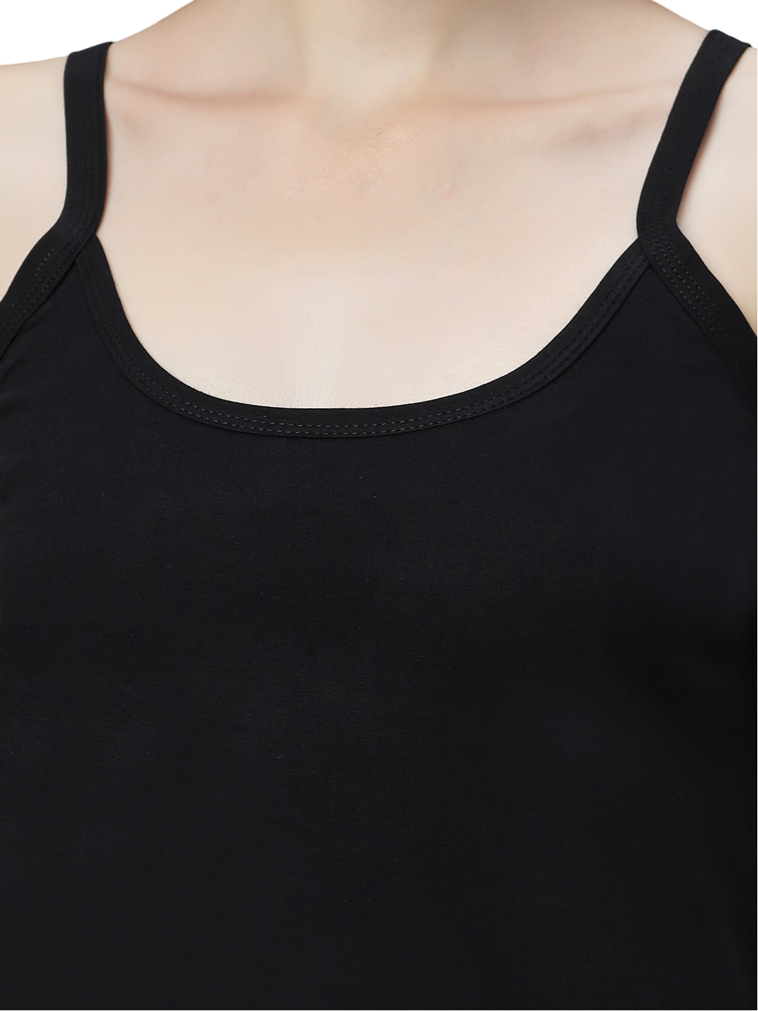 Women's Cotton Spaghetti Strap Camisole – Soft Innerwear & Layering | Slim Fit Comfortable Sleeveless Undershirt | SWISS BEAUTY