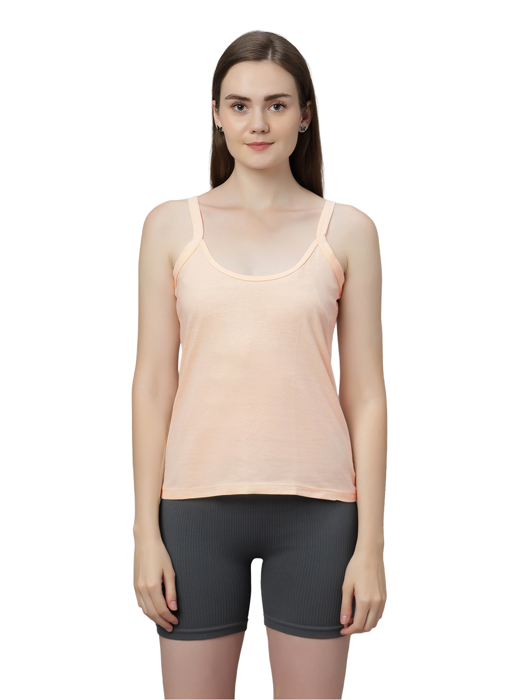 Women's Cotton Spaghetti Strap Camisole – Soft Innerwear & Layering | Slim Fit Comfortable Sleeveless Undershirt | SWISS BEAUTY