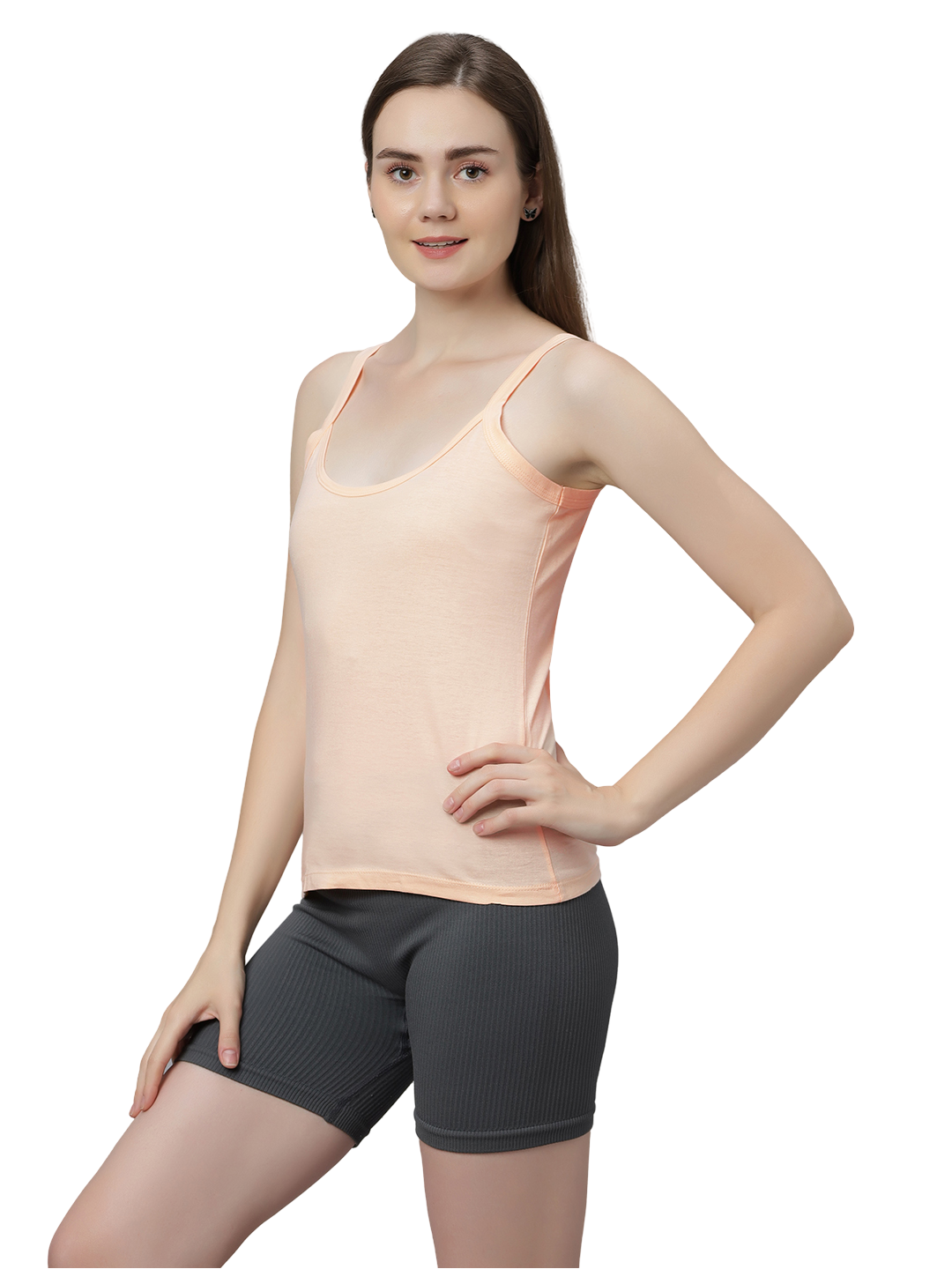 Women's Cotton Spaghetti Strap Camisole – Soft Innerwear & Layering | Slim Fit Comfortable Sleeveless Undershirt | SWISS BEAUTY