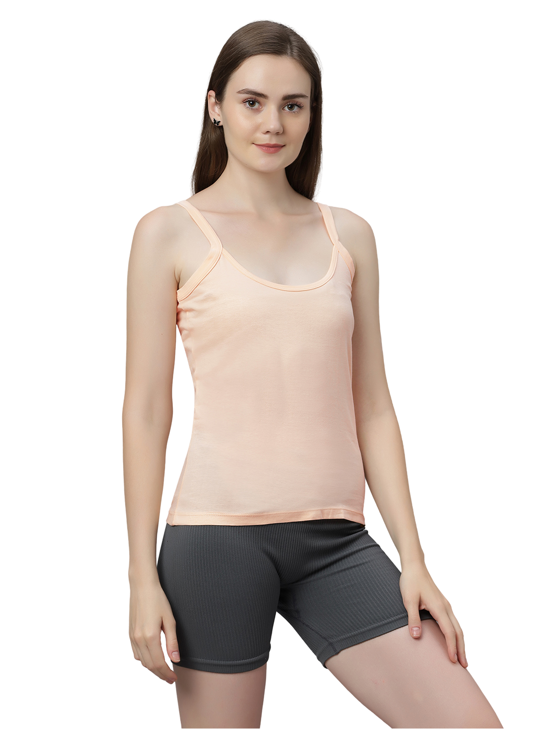 Women's Cotton Spaghetti Strap Camisole – Soft Innerwear & Layering | Slim Fit Comfortable Sleeveless Undershirt | SWISS BEAUTY