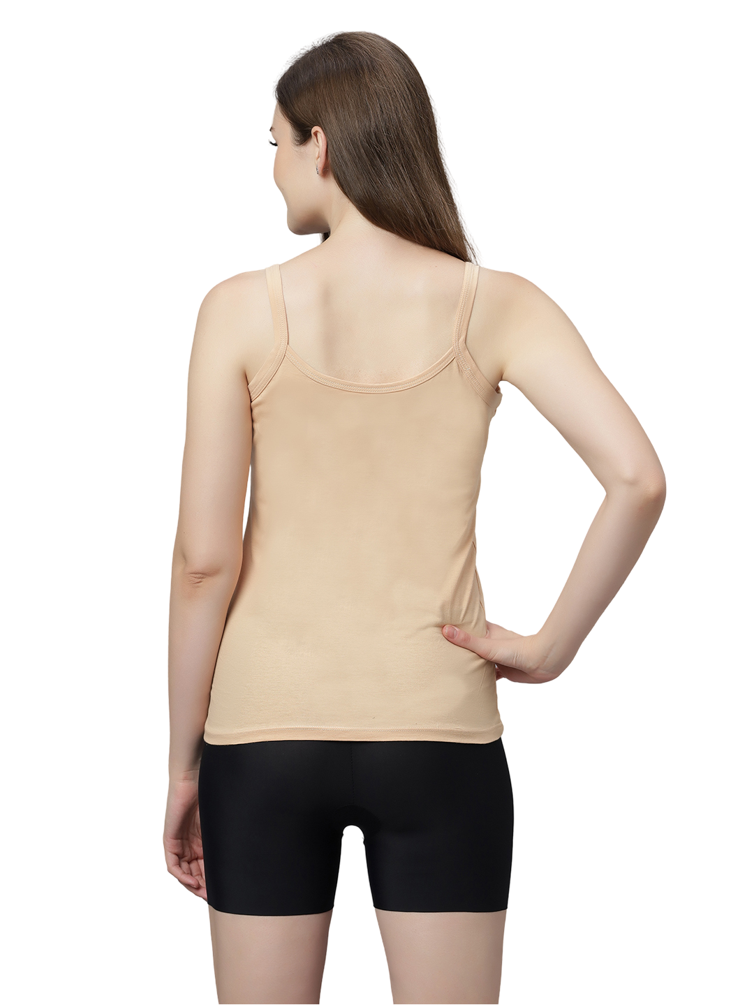 Women's Cotton Spaghetti Strap Camisole – Soft Innerwear & Layering | Slim Fit Comfortable Sleeveless Undershirt | SWISS BEAUTY