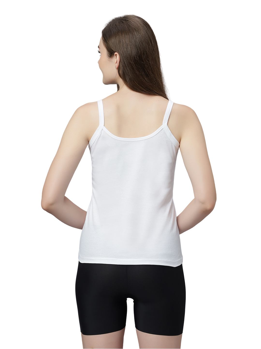 Women's Cotton Spaghetti Strap Camisole – Soft Innerwear & Layering | Slim Fit Comfortable Sleeveless Undershirt | SWISS BEAUTY