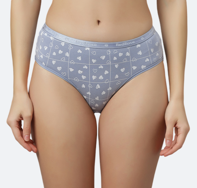 Women’s Hipster Panties – Soft Breathable Cotton Spandex Fabric – Regular Brief Underwear – Comfort Fit – Assorted Colors – Pack of 3 - I TOUCH-214